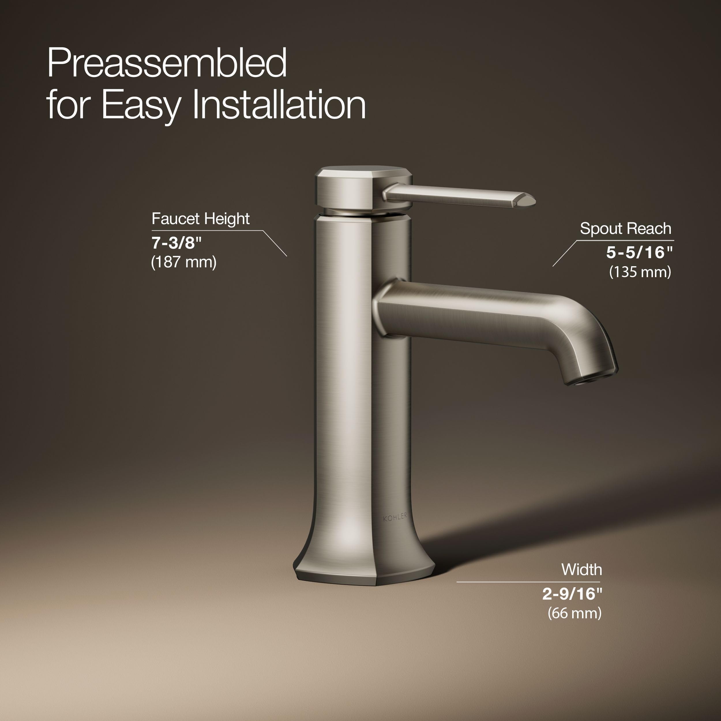 Open Box - Kohler K-27000-4-BN - Bathroom Sink Faucets Faucet
