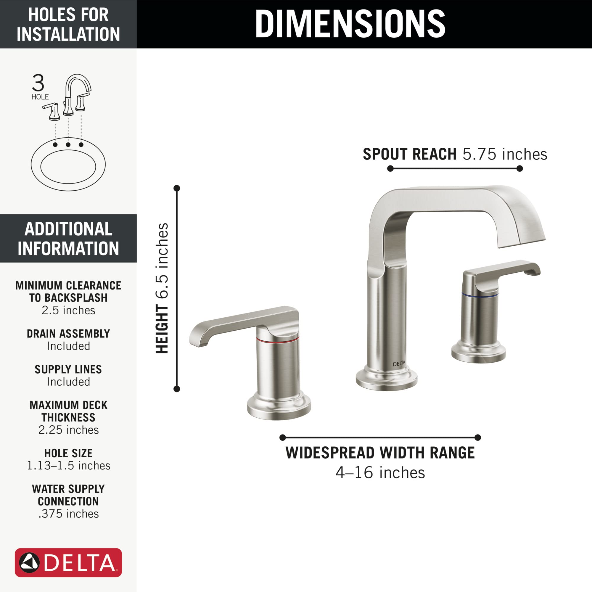 Open Box - Delta 35589-SS-PR-DST - Bathroom Sink Faucets Faucet
