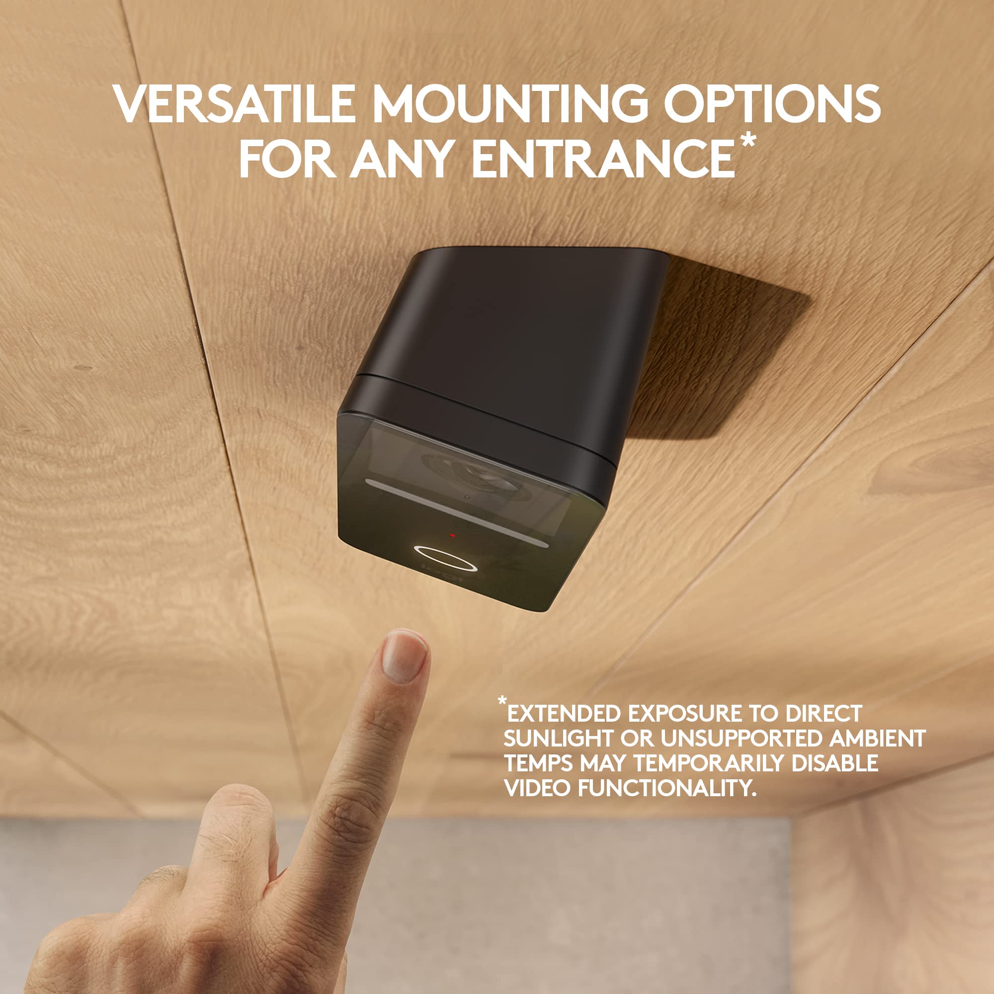 Open Box -  Circle View Doorbell-BLACK-WiFi/BT-DOORBELL 961-000484