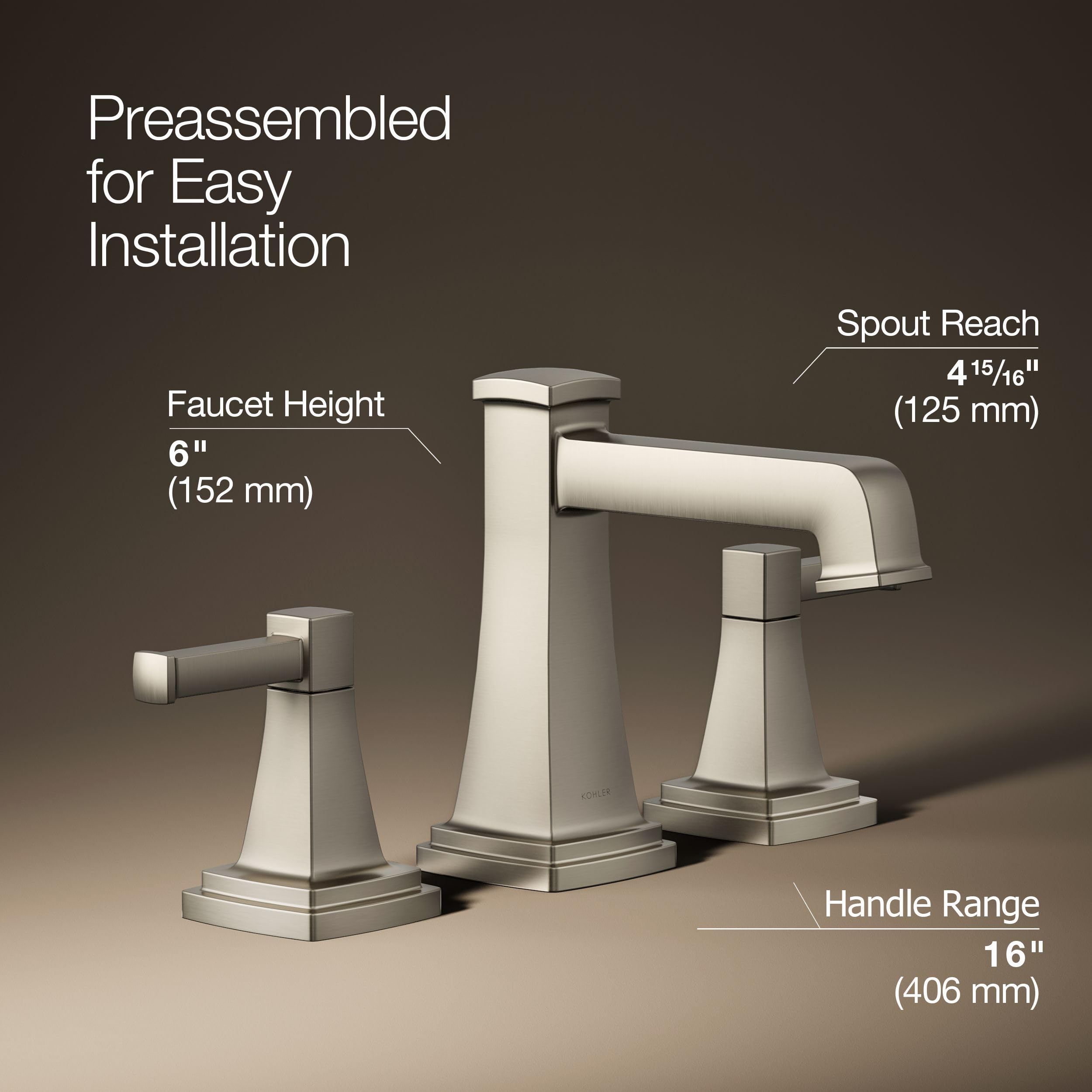Open Box - Kohler K-27399-4-BN - Bathroom Sink Faucets Faucet