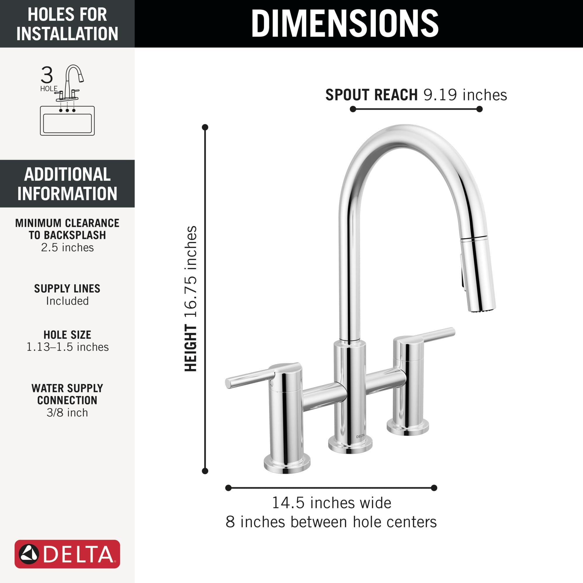 Open Box - Delta 39876LF - Kitchen Faucet