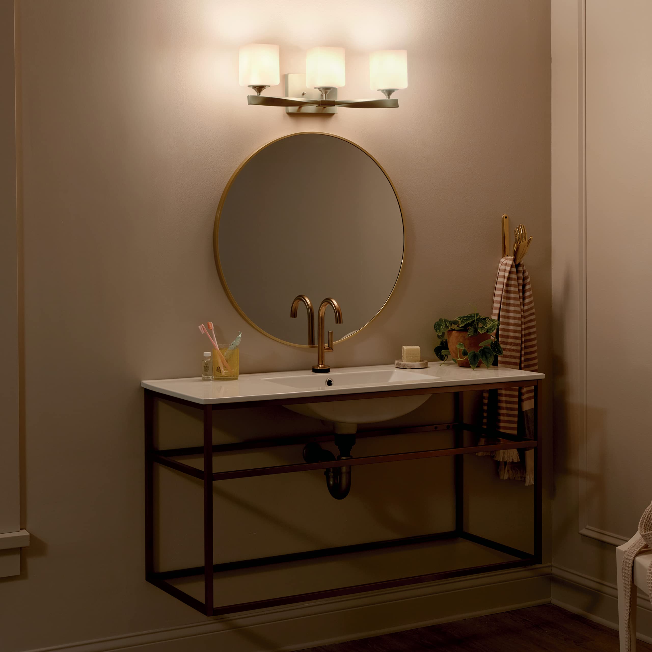 Open Box - Kichler 55002CPZ - Bathroom Fixtures Indoor Lighting KichlerBullseye Deals