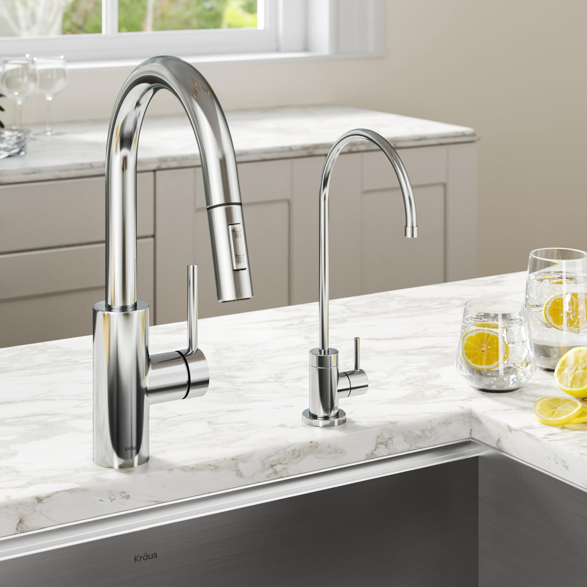 Open Box - Kraus KPF-2620-FF-100CH - Kitchen Faucet