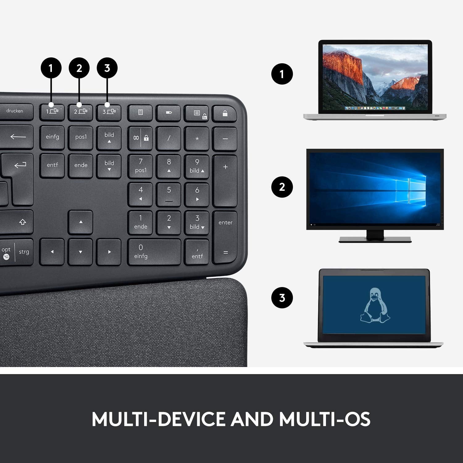 Refurbished - ERGO K860 for Business-GRAPHITE-US-BT 920-010175