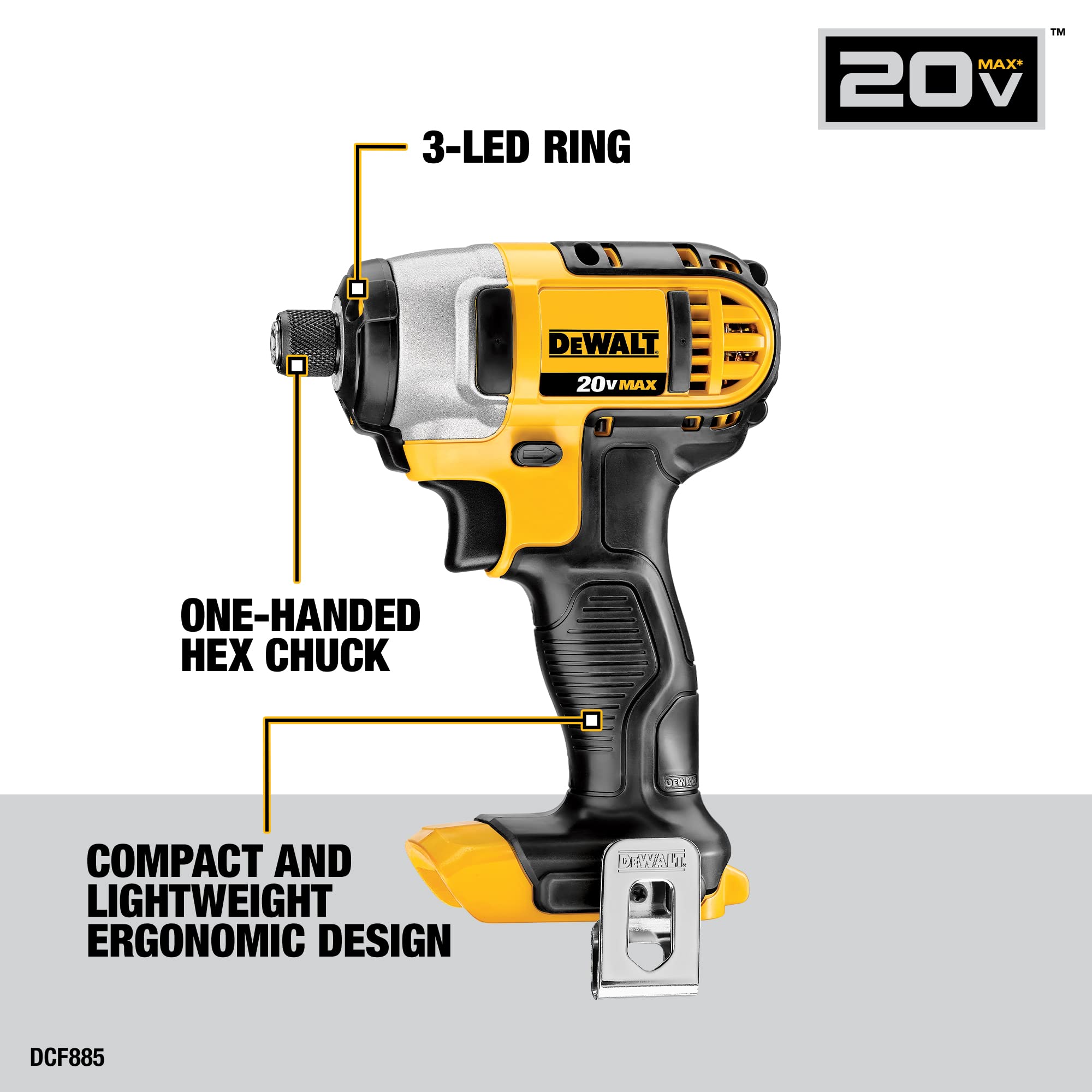 Open Box -  DEWALT DCK421D2 20V MAX Lithium-Ion 4-Tool Combo Kit, 2.0Ah