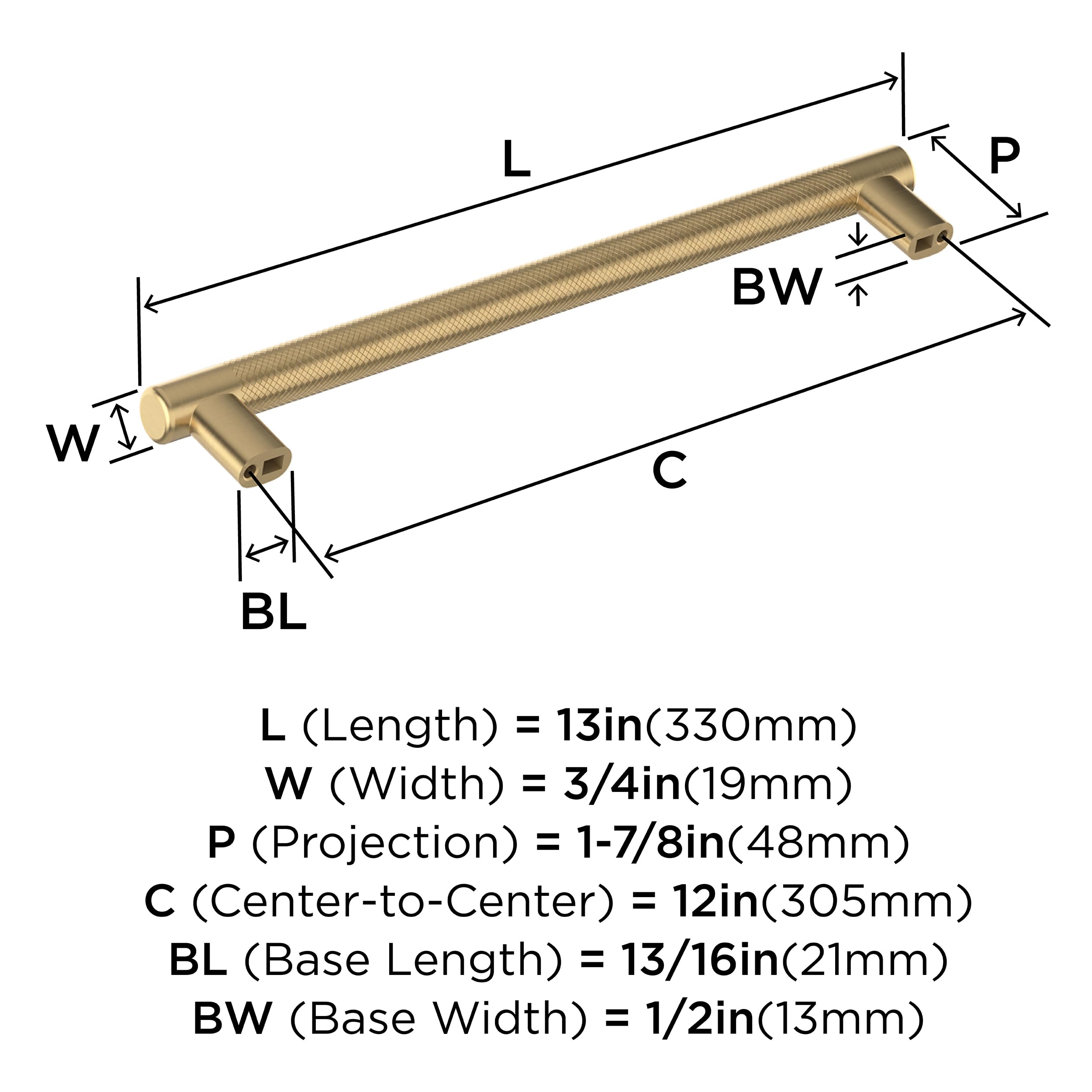 Open Box - Amerock BP54070CZ - Pulls Cabinet Hardware