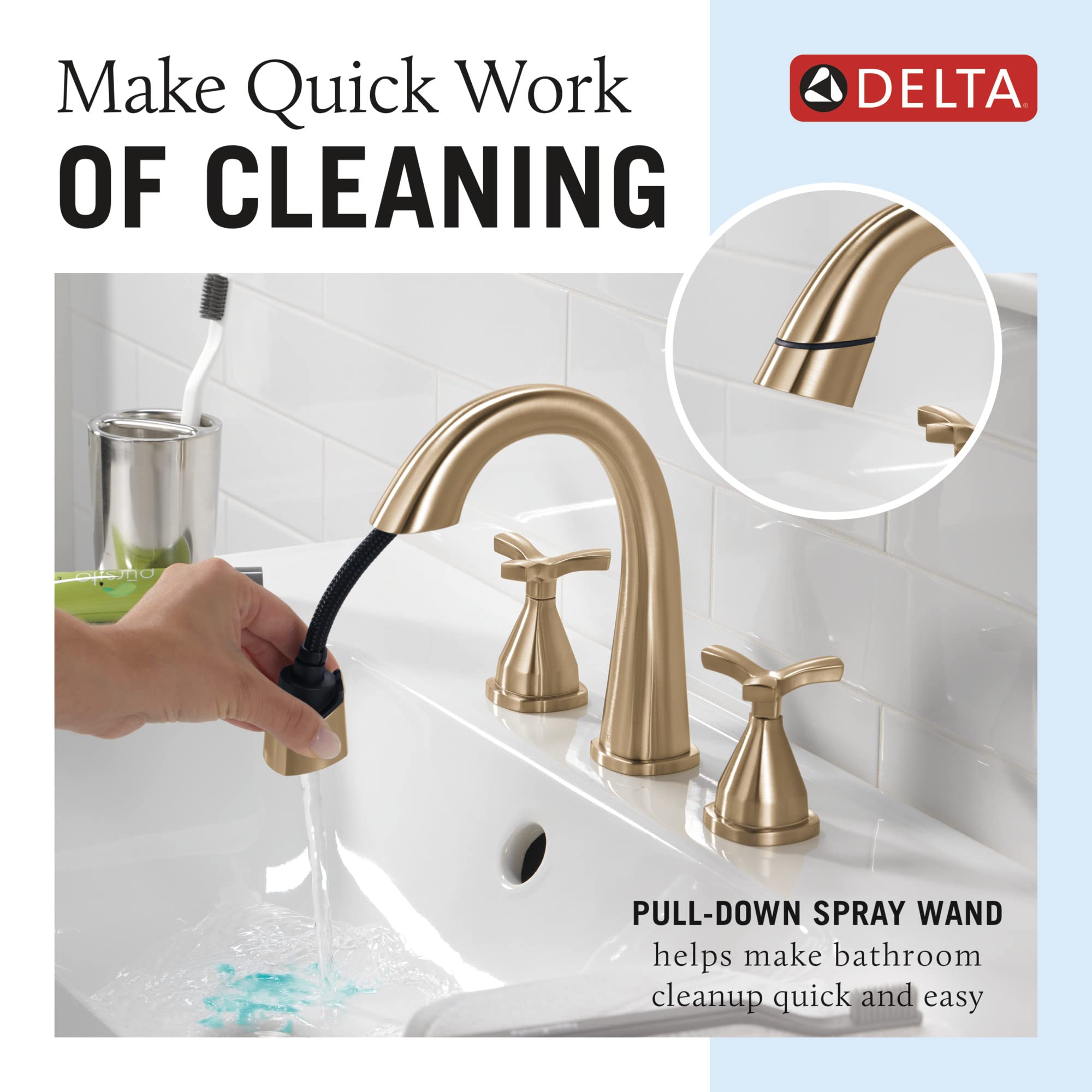Open Box - Delta 357756-CZPD-PR-DST - Bathroom Sink Faucets Faucet