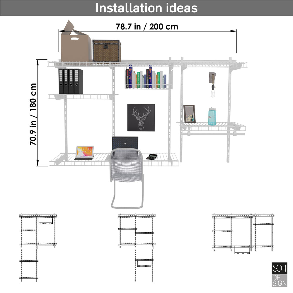 New - Soh Design Home, Furniture And Garden F000600 White