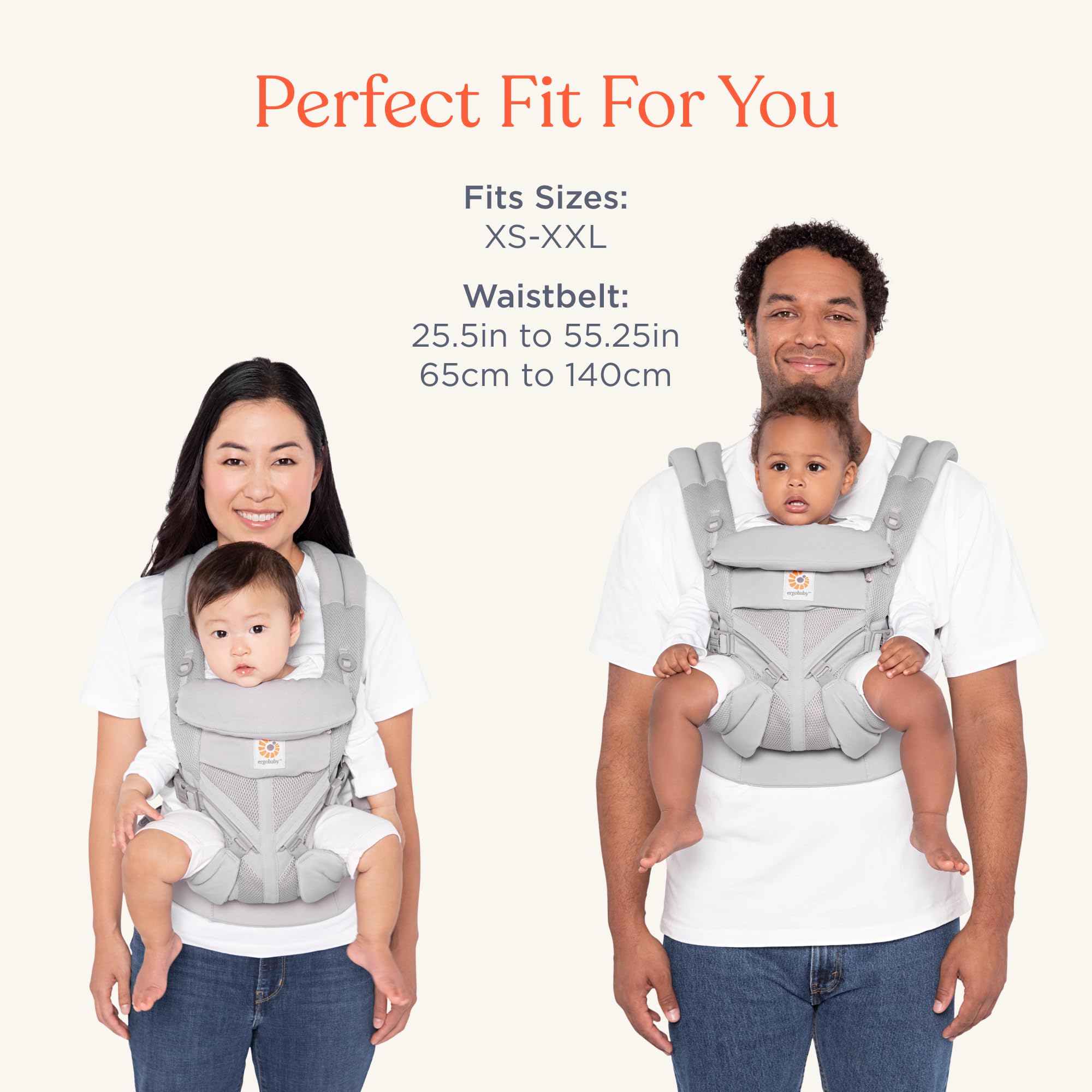 Ergobaby Omni 360 Mesh Baby Carrier - Pearl Grey