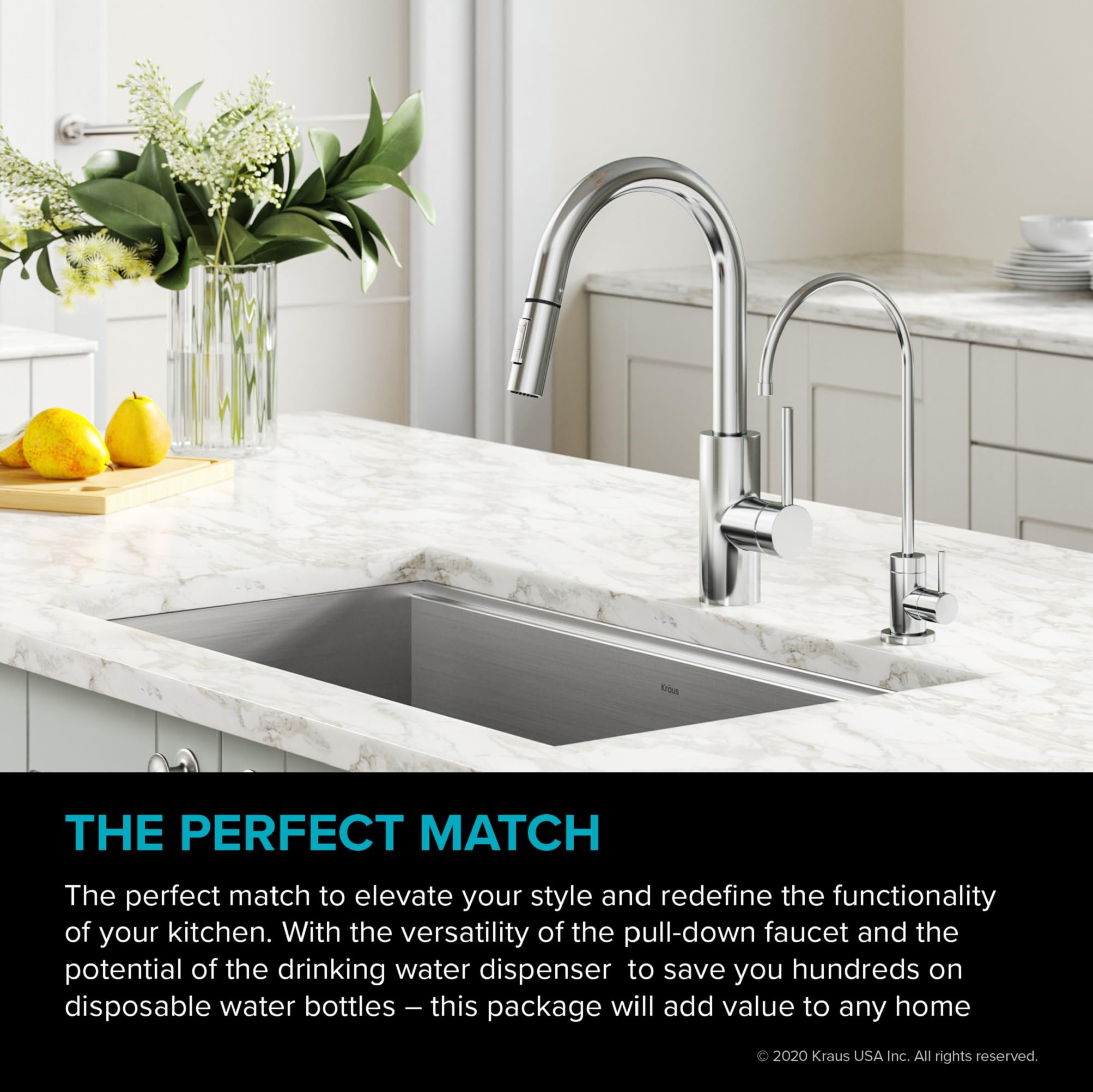 Open Box - Kraus KPF-2620-FF-100CH - Kitchen Faucet