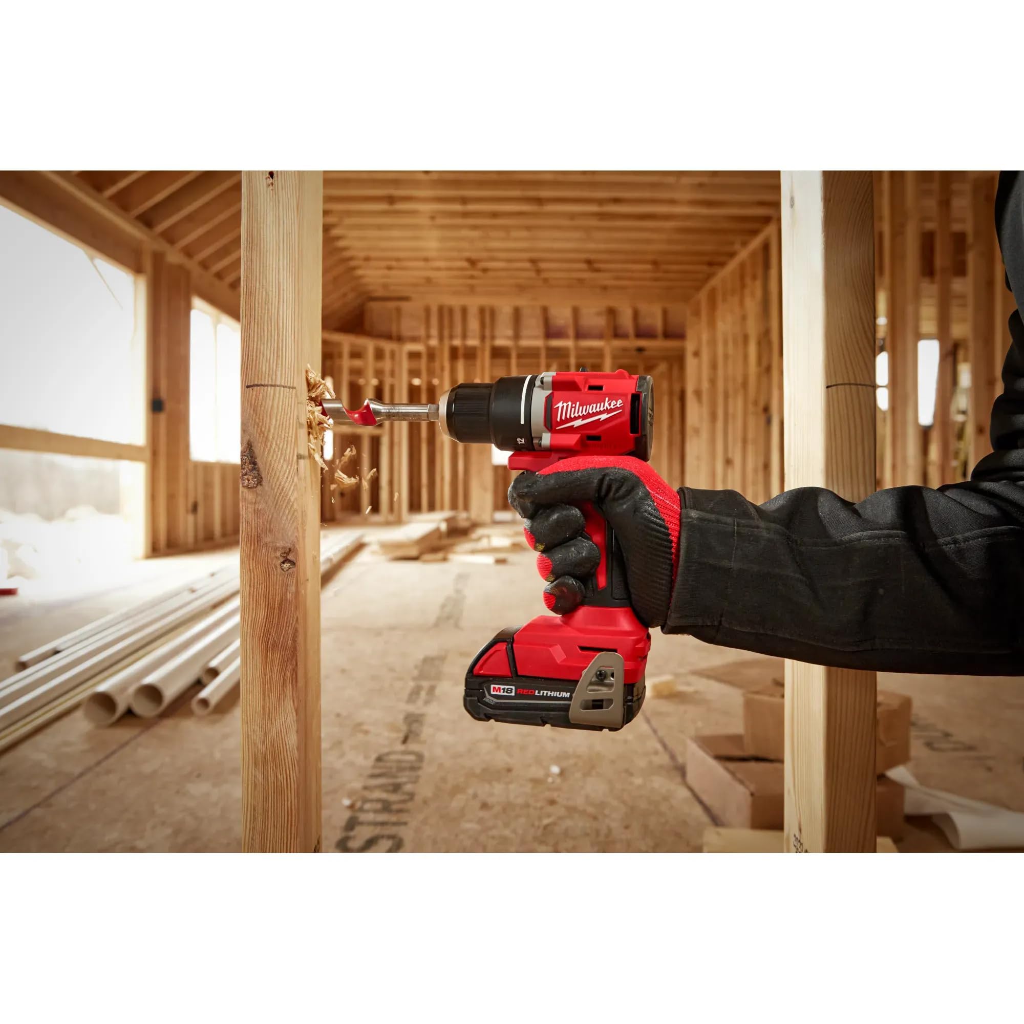 Open Box -  Milwaukee M18 18-Volt Lithium-Ion Brushless Cordless Compact Drill/Impact Combo Kit (2-Tool) w/(2) 2.0 Ah Batteries, Charger & Bag MilwaukeeBullseye Deals