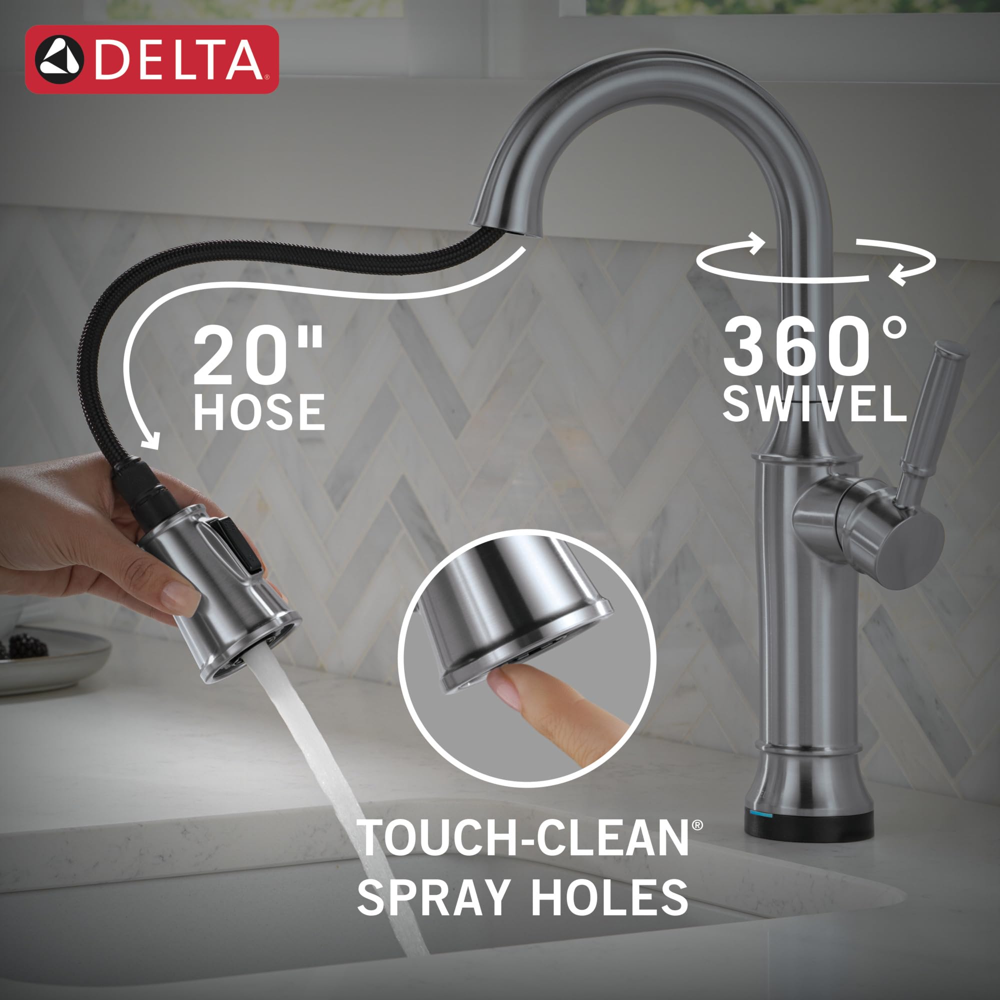 Open Box - Delta 9984TL-AR-PR-DST - Kitchen Faucet