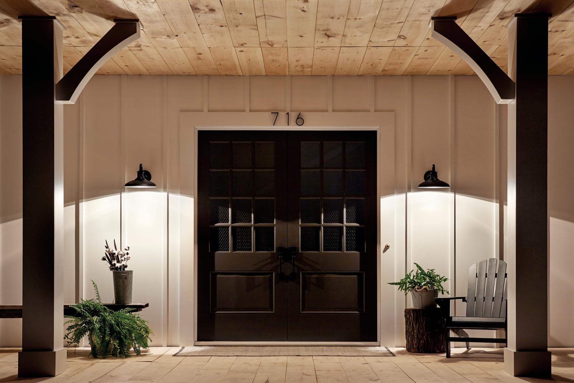Open Box - Kichler 49980BKT - Wall Sconces Outdoor Lighting