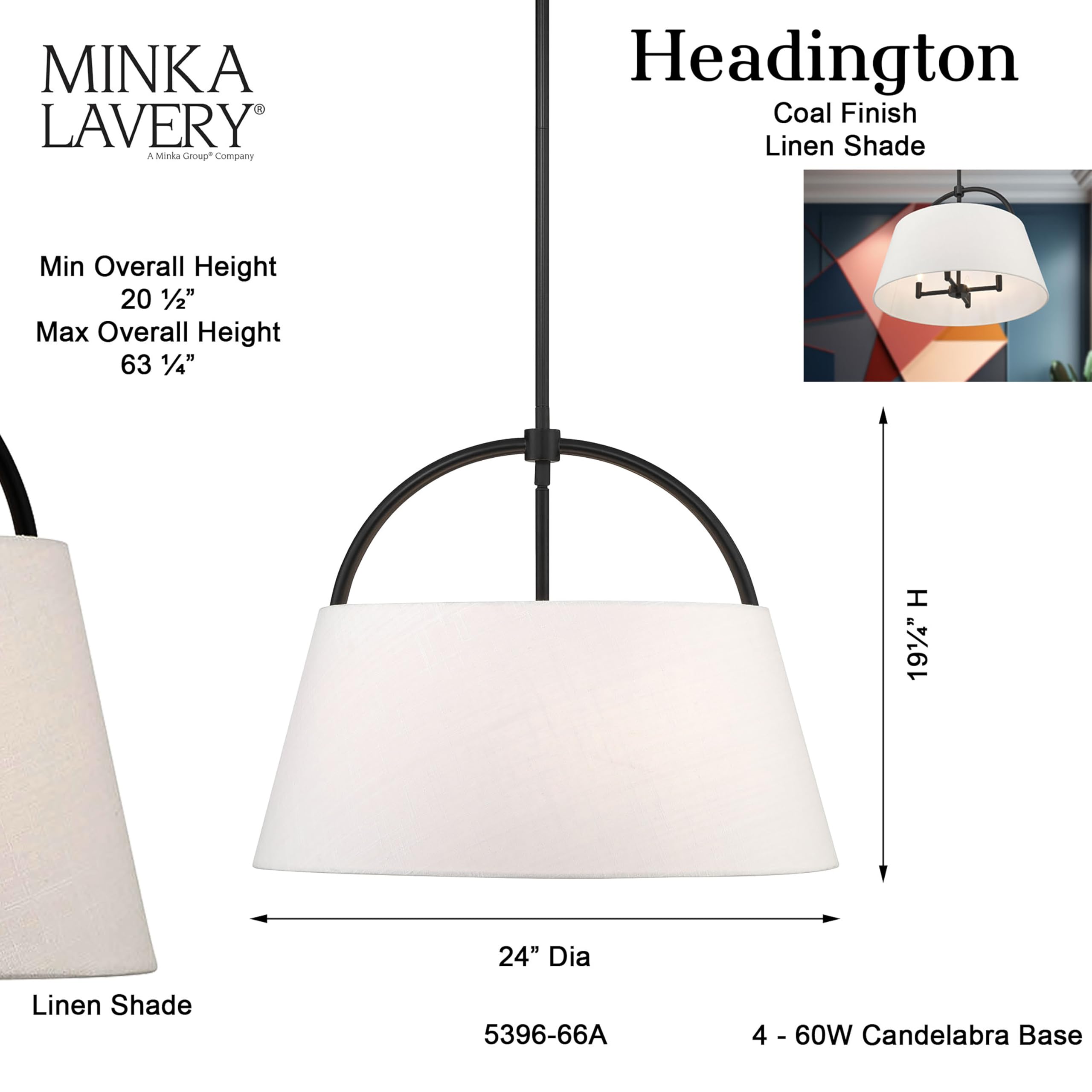 Open Box - Minka Lavery 5396-66A - Chandeliers Indoor Lighting