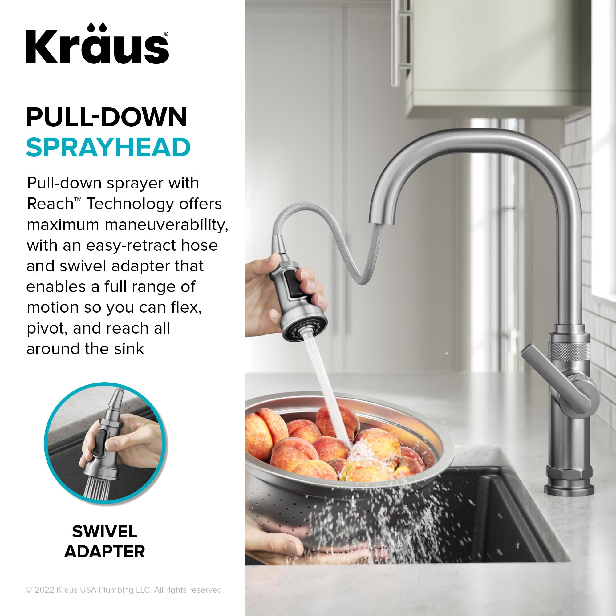 Open Box - Kraus KPF-4102SFACB - Kitchen Faucet