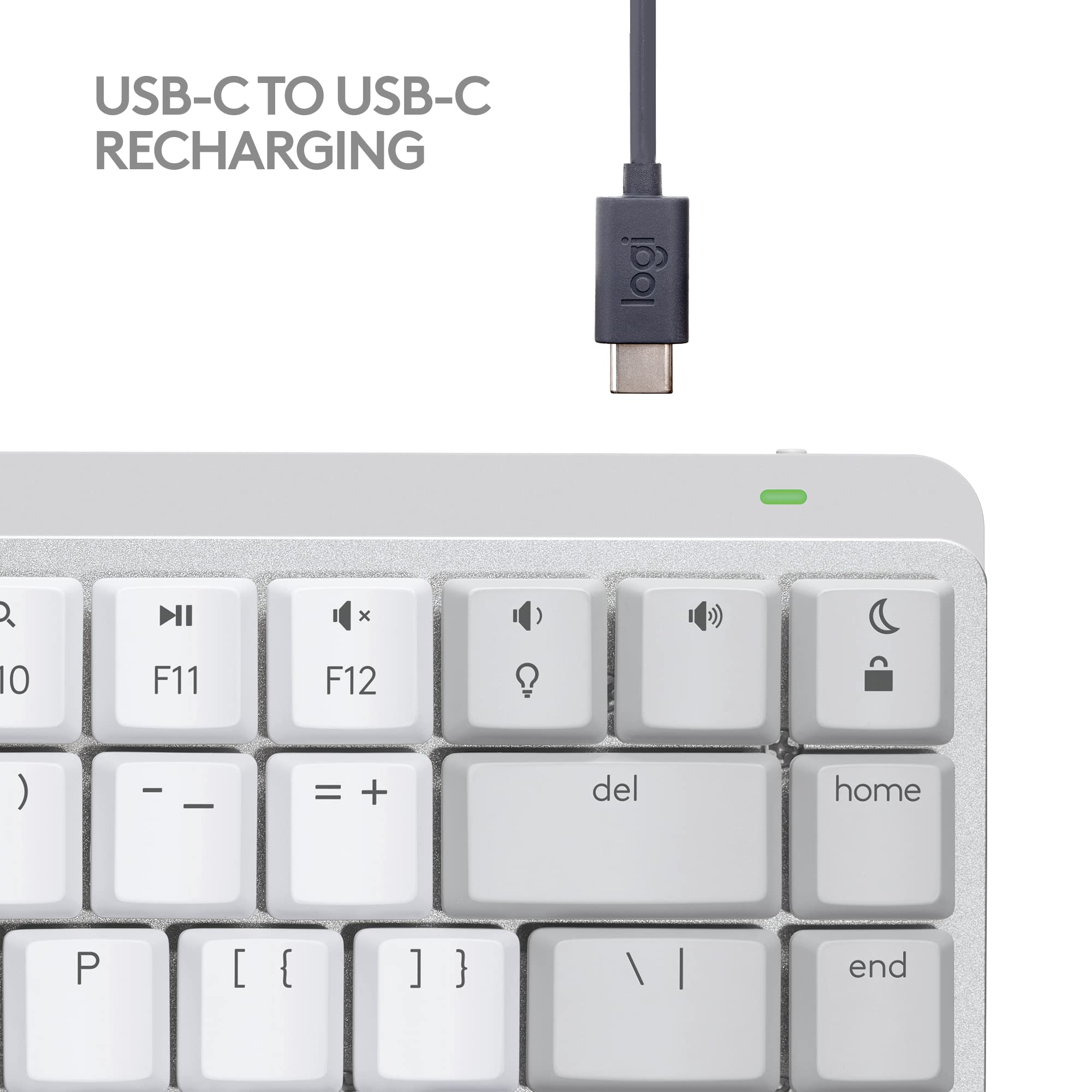 Refurbished - MX Mechanical Mini for Mac Minimalist Wireless Illuminated Keyboard-PALE GREY-US-2.4GHZ/BT-CAN-2 920-010553