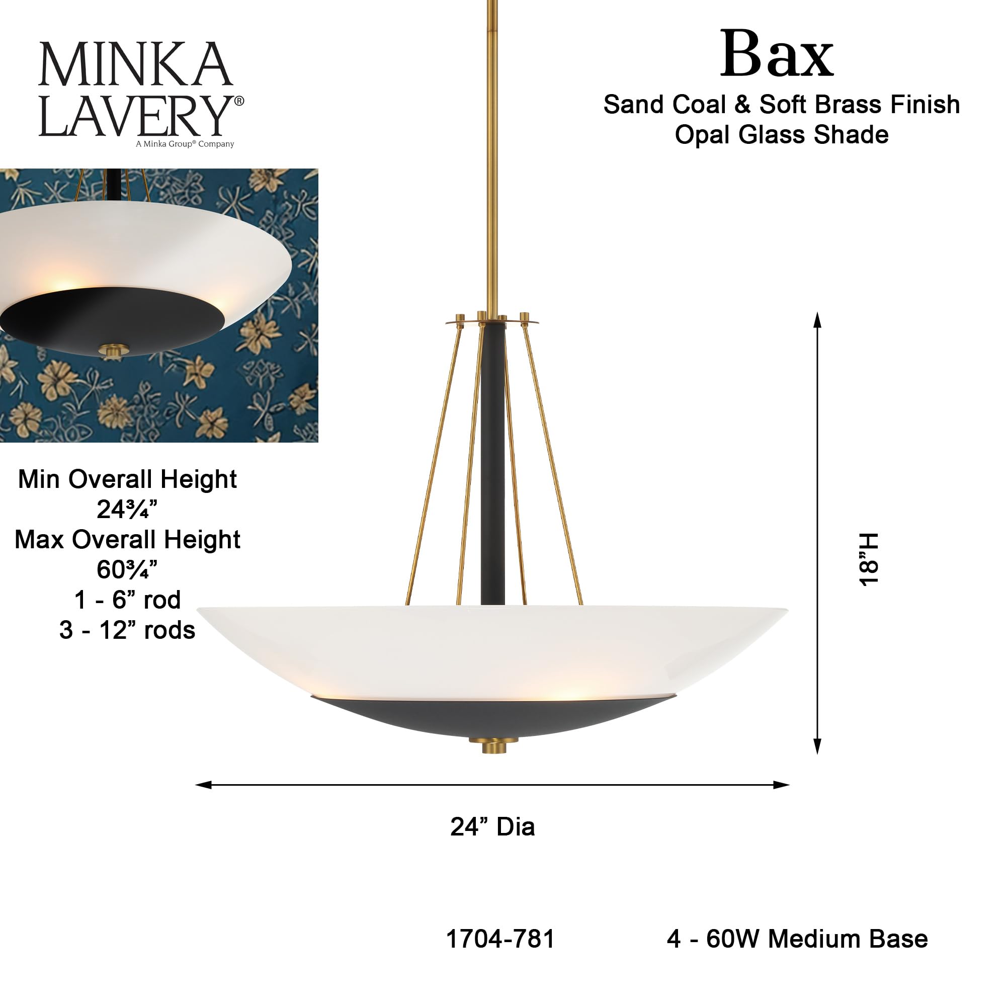 Open Box - Minka Lavery 1704-781 - Pendants Indoor Lighting