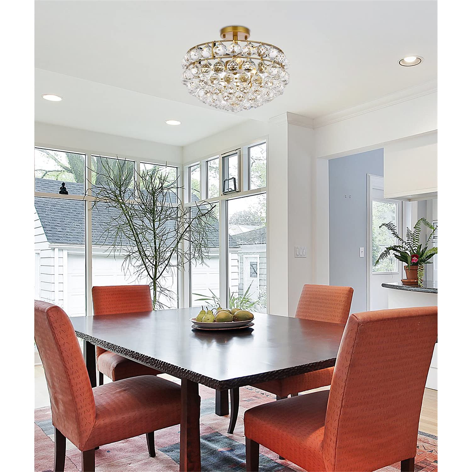 Open Box - Elegant Lighting 1107F16BR - Ceiling Fixtures Indoor Lighting