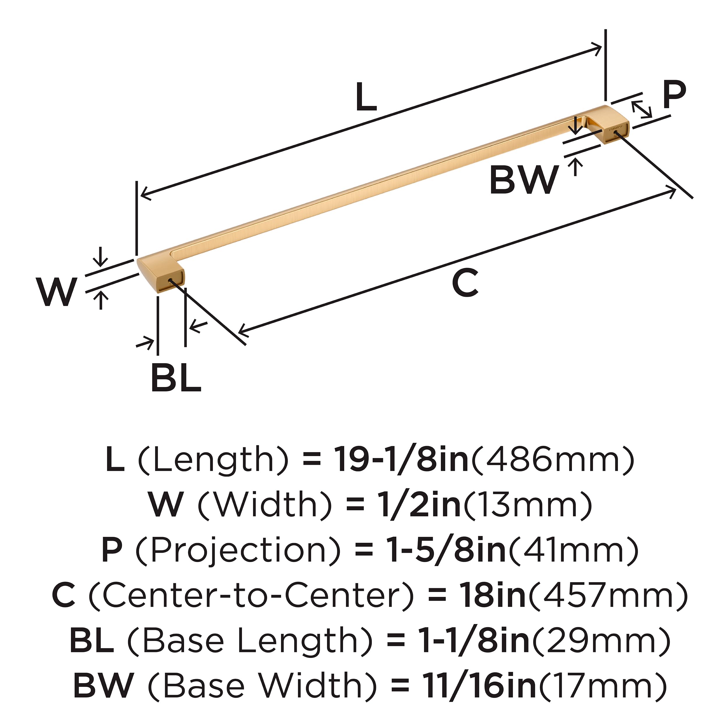 Open Box - Amerock BP55371CZ - Pulls Cabinet Hardware