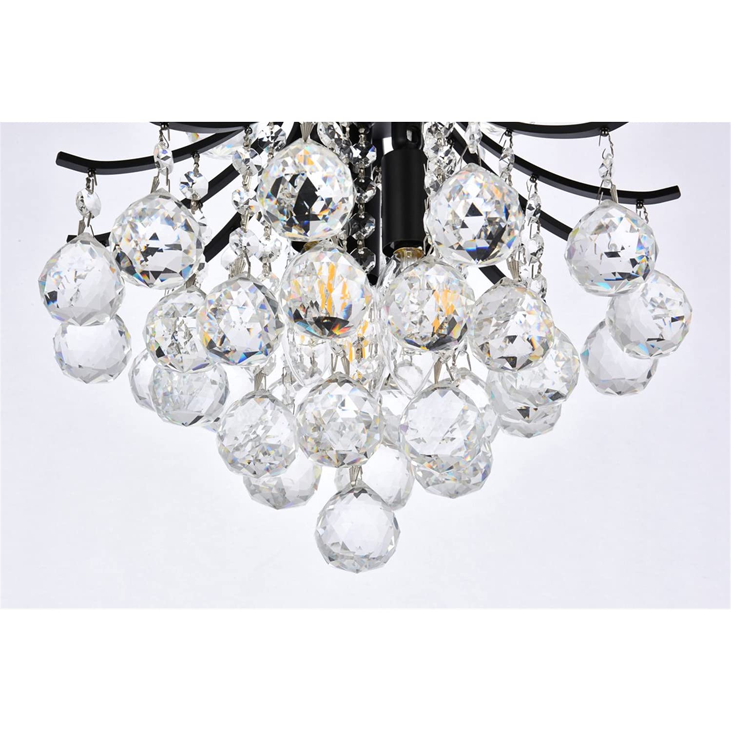 Open Box - Elegant Lighting V8000D12BK/RC - Pendants Indoor Lighting