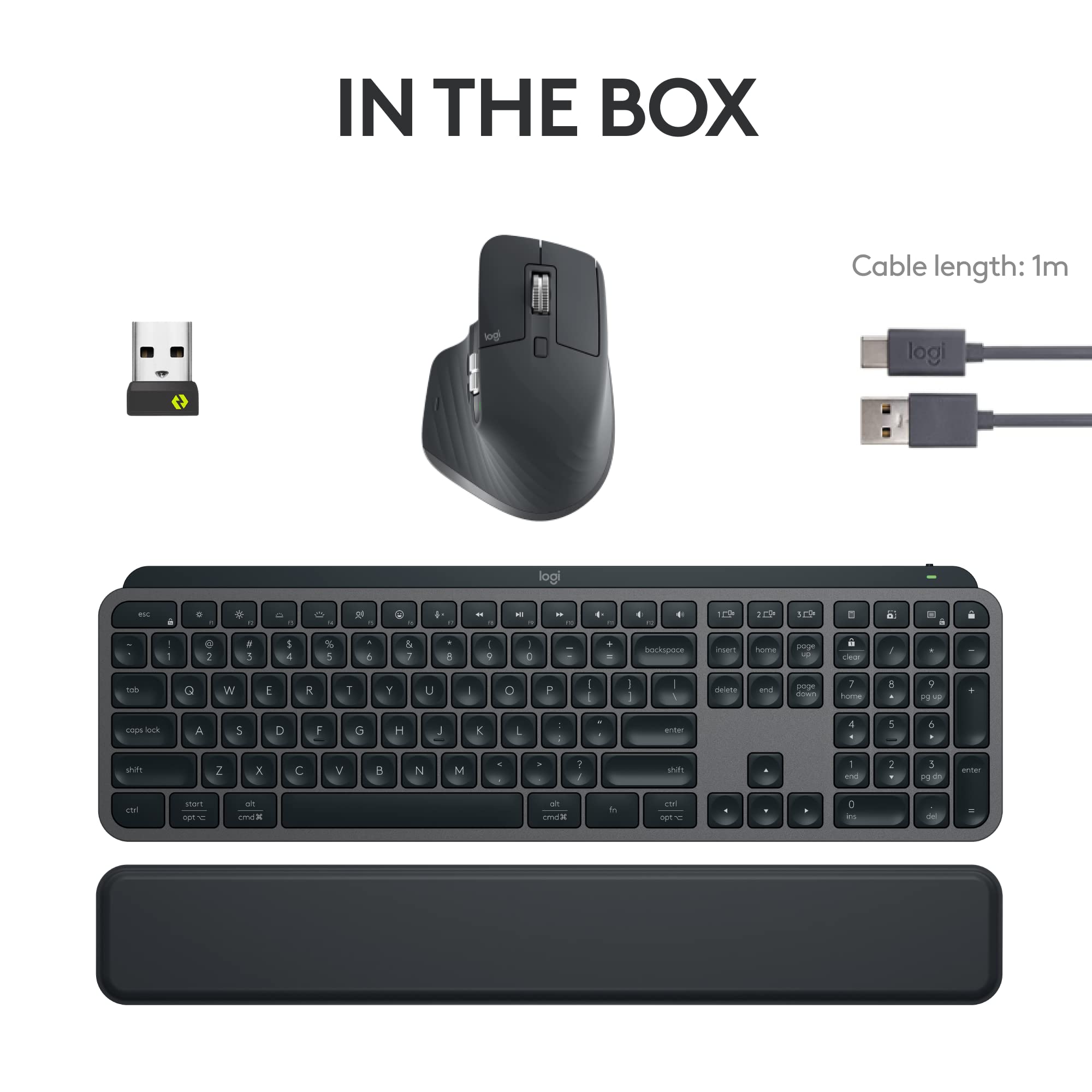 Open Box -  MX Keys S Combo-GRAPHITE-US-BT 920-011889