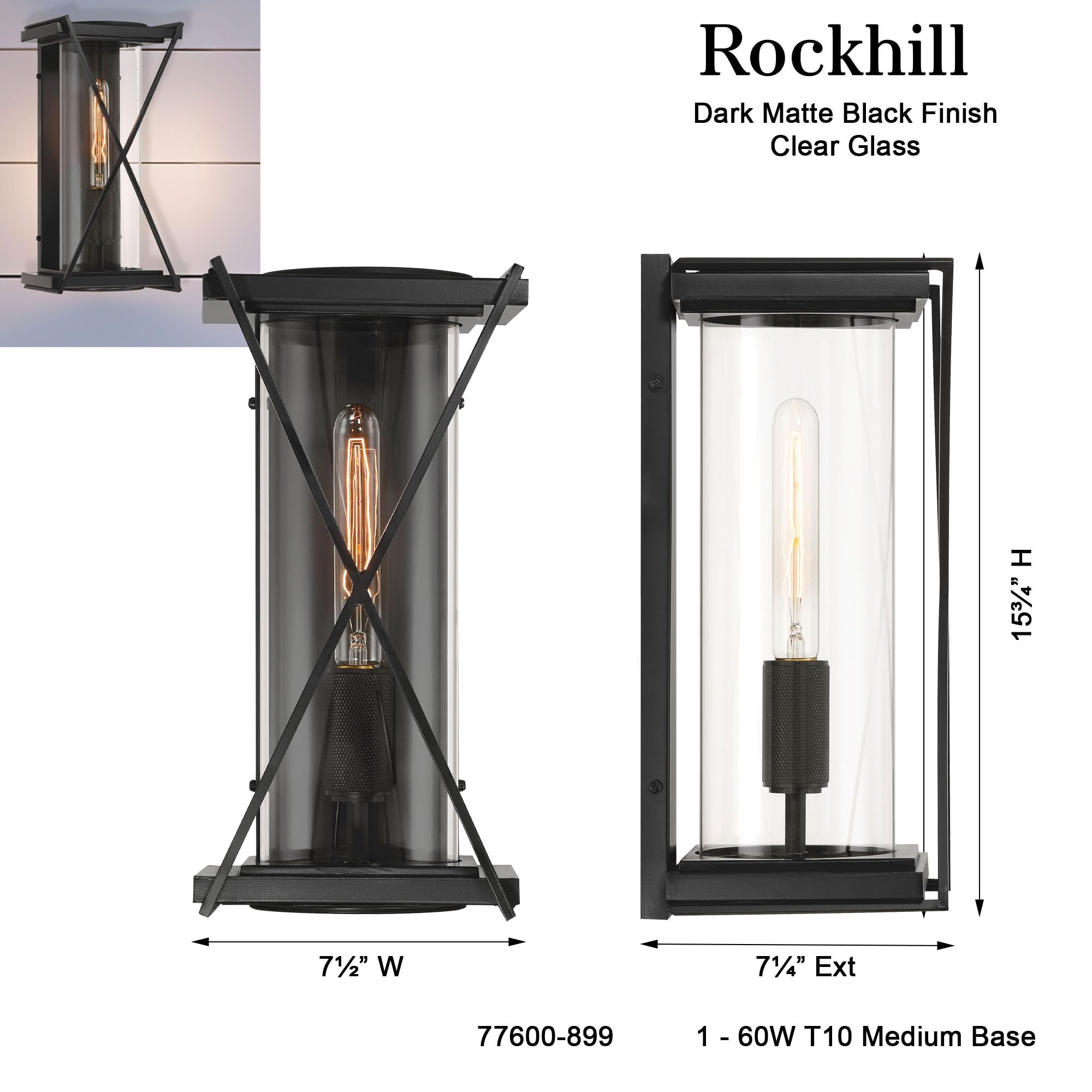 Open Box - The Great Outdoors 77600-899 - Wall Sconces Outdoor Lighting