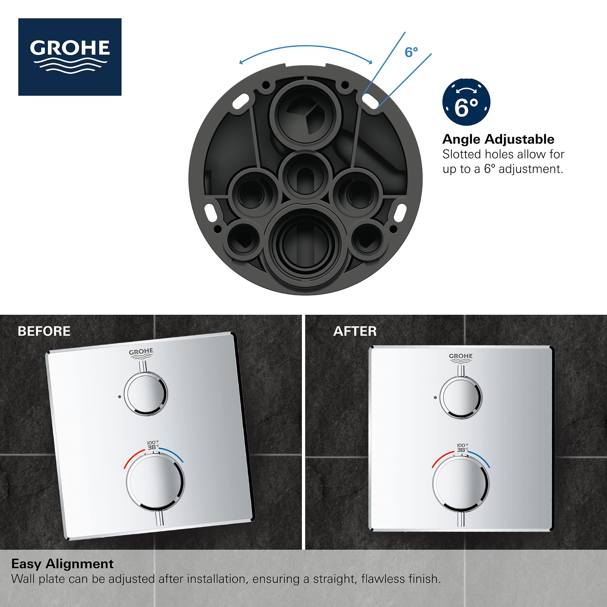 Open Box - Grohe 24110A00 - Valve Trim Only Showers