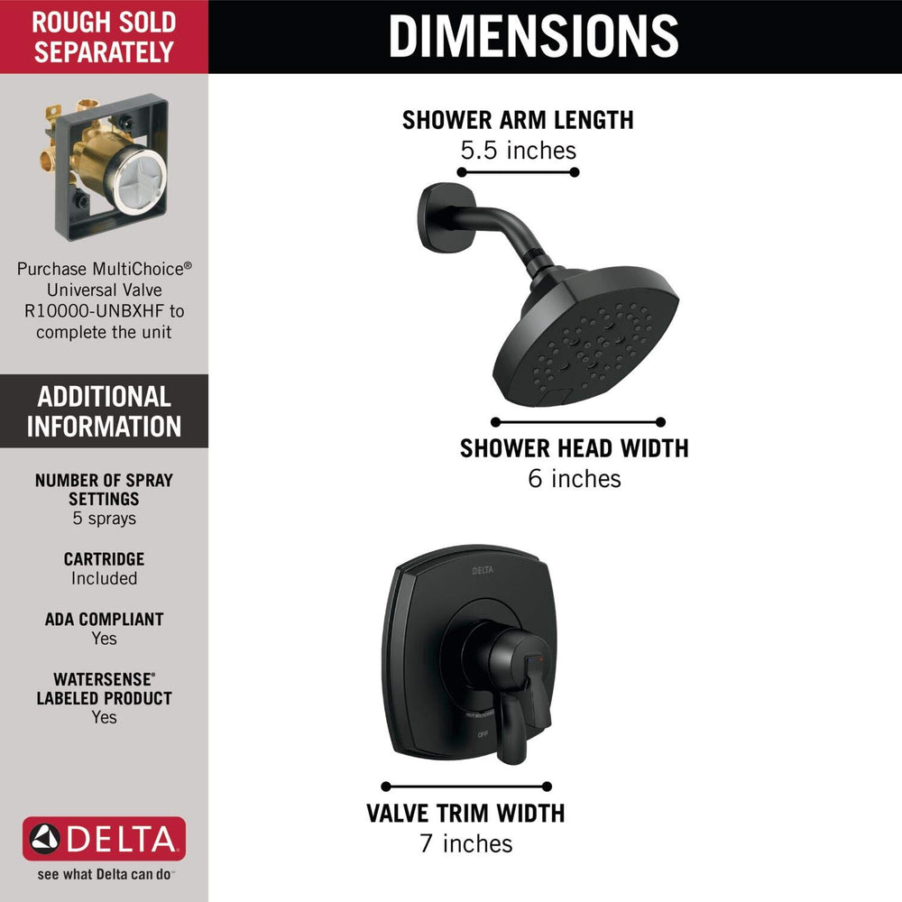 Open Box - Delta T17276-BL - Shower Only Faucet