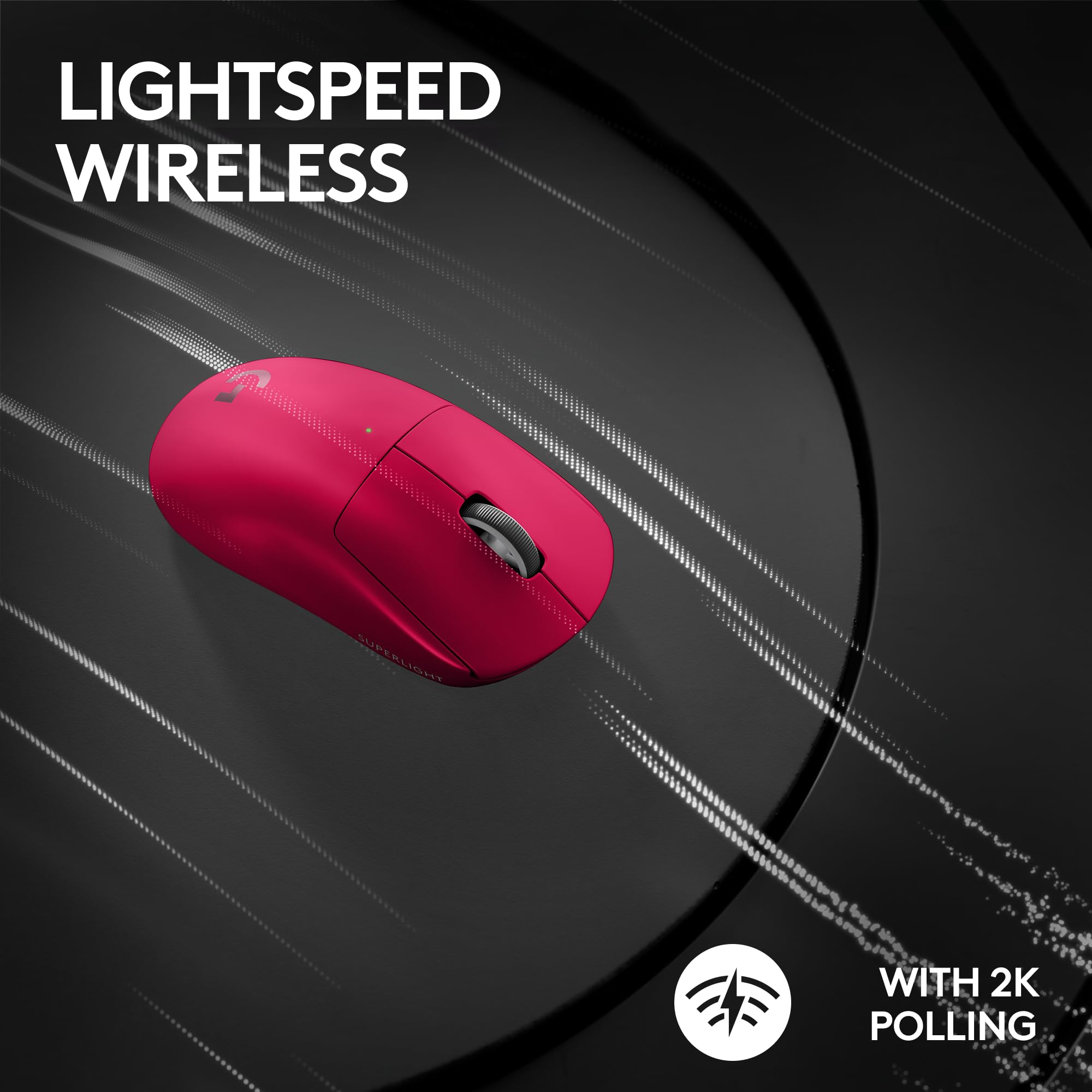 Open Box -  G PRO X SUPERLIGHT 2 LIGHTSPEED Gaming Mouse-MAGENTA-2.4GHZ-#215 910-006795