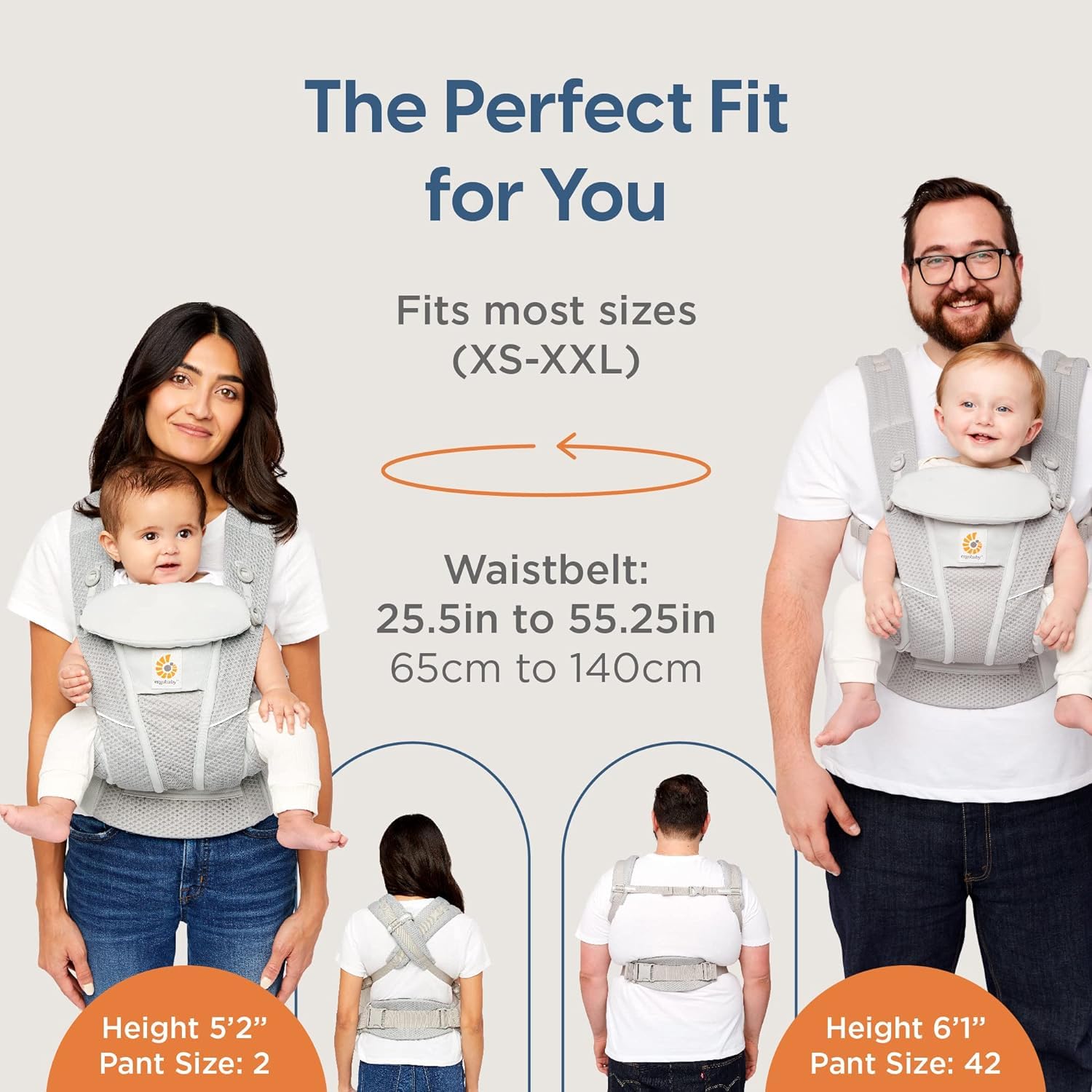 Ergobaby Omni Breeze Dark Blue Baby Carrier, 4 Positions