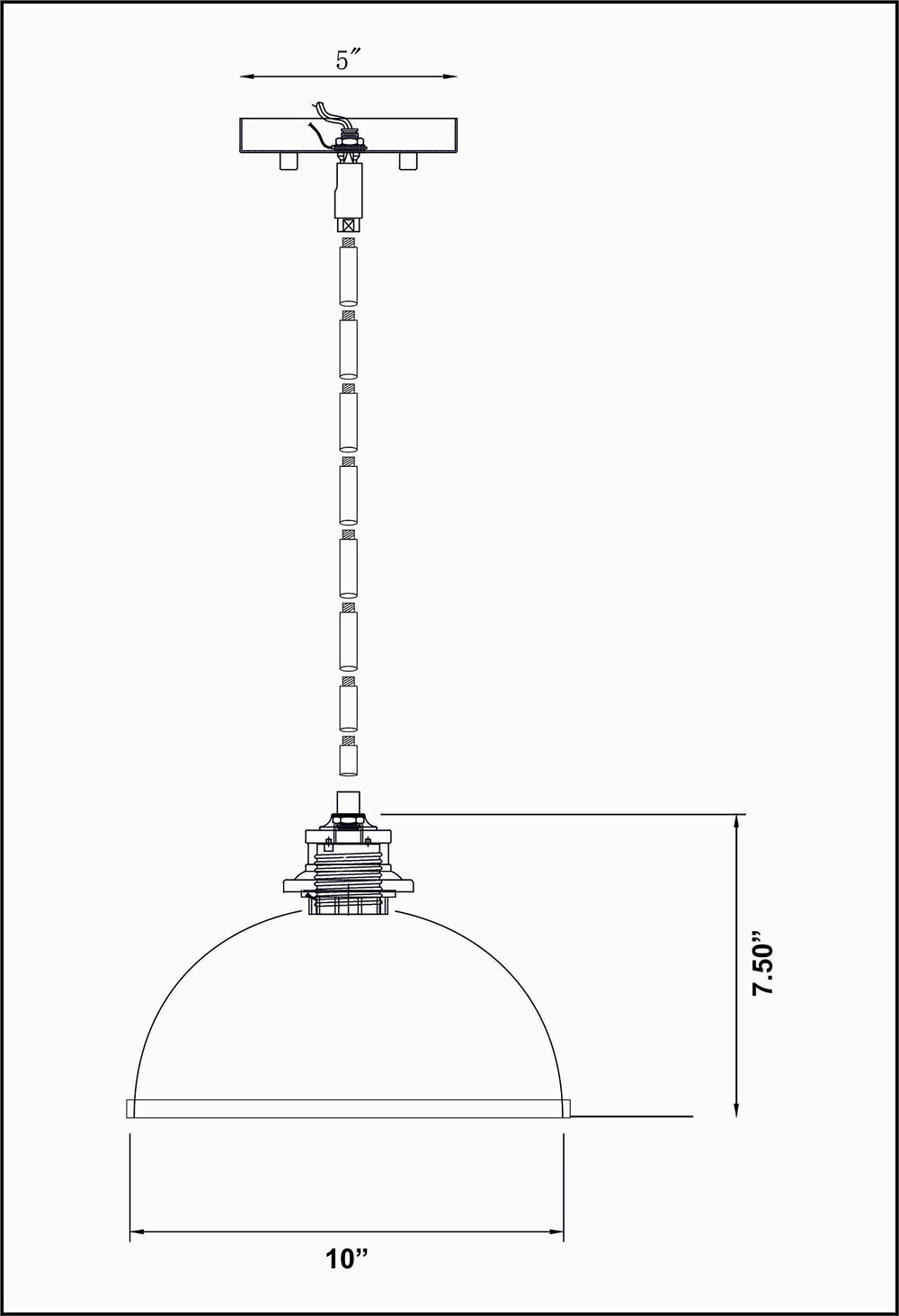 Open Box - Z-Lite 1004P20-MW-RB - Pendants Indoor Lighting