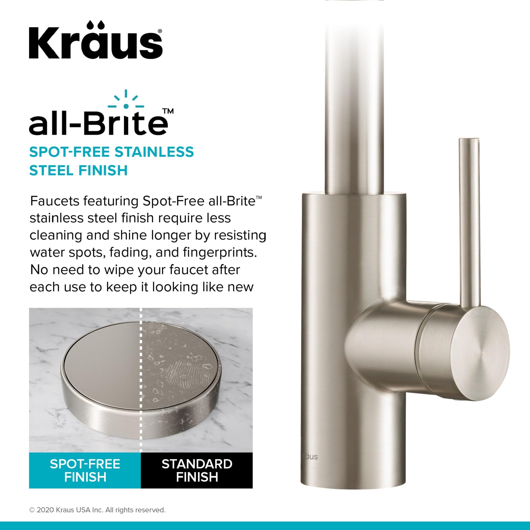 Open Box - Kraus KPF-2620-FF-100SFS - Kitchen Faucet
