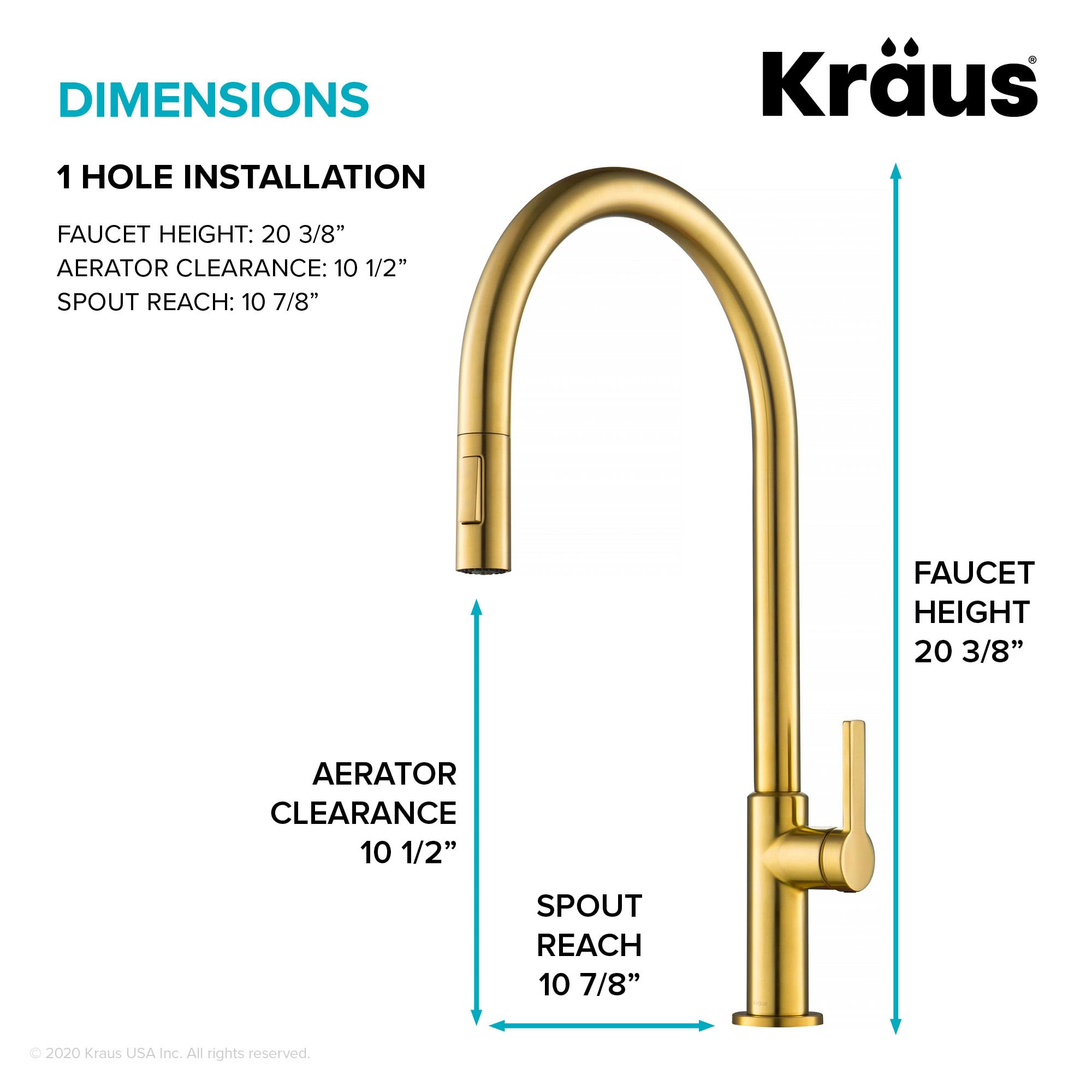 Open Box - Kraus KPF-2821BB - Kitchen Faucet KrausBullseye Deals