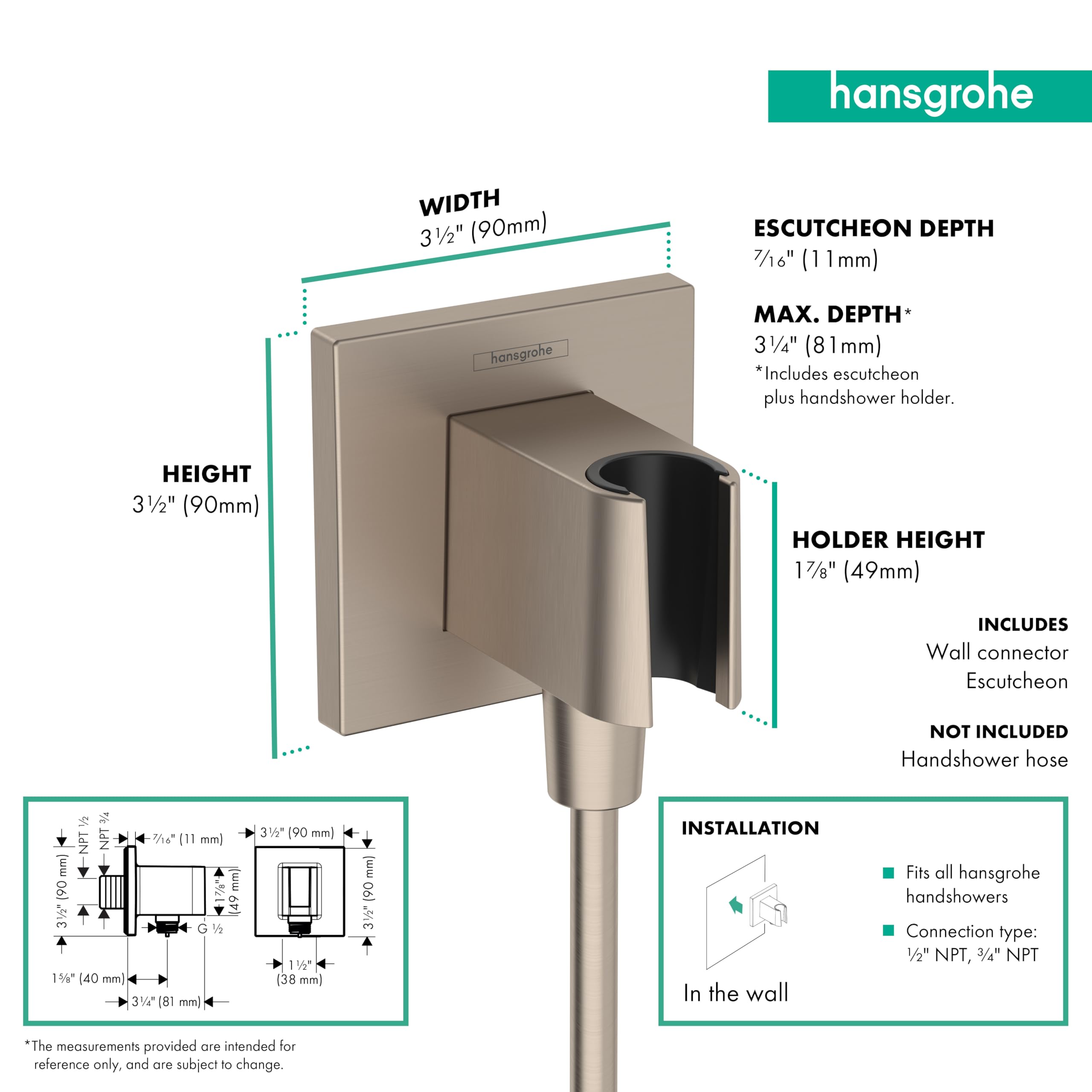 Open Box - Hansgrohe 26889821 - Shower Components Bath and Shower Accessories