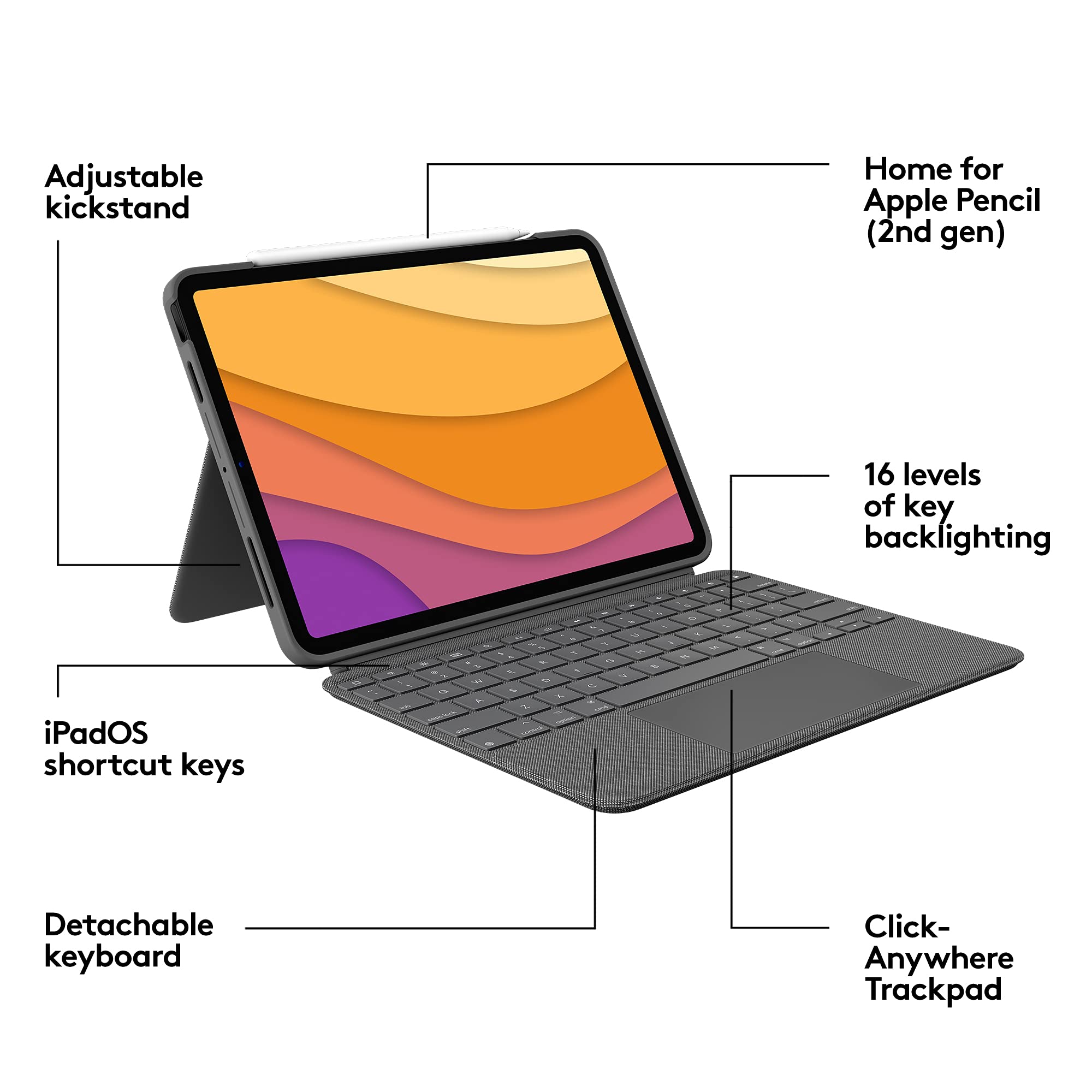 Open Box -  Logitech ComboTouchKeyboardCase 097855166470
