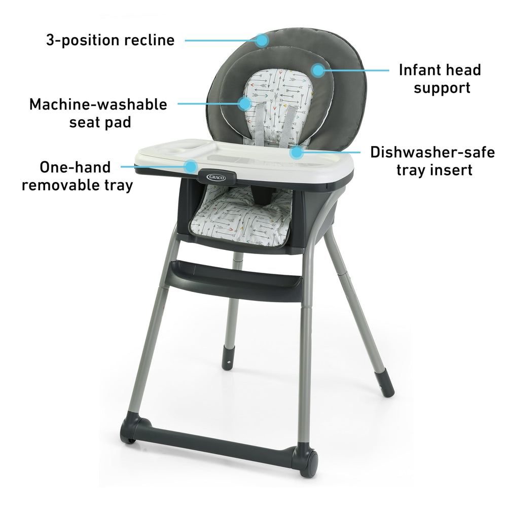 New - Graco Blossom 6-in-1 Table2table Lx Arrows 6 In 1