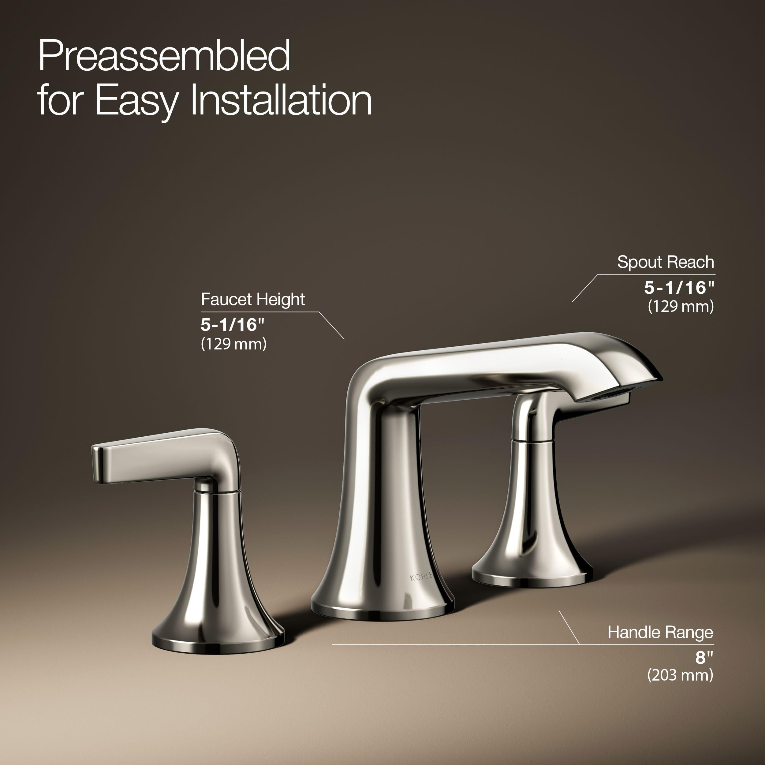 Open Box - Kohler K-22020-4-SN - Lavatory Faucet