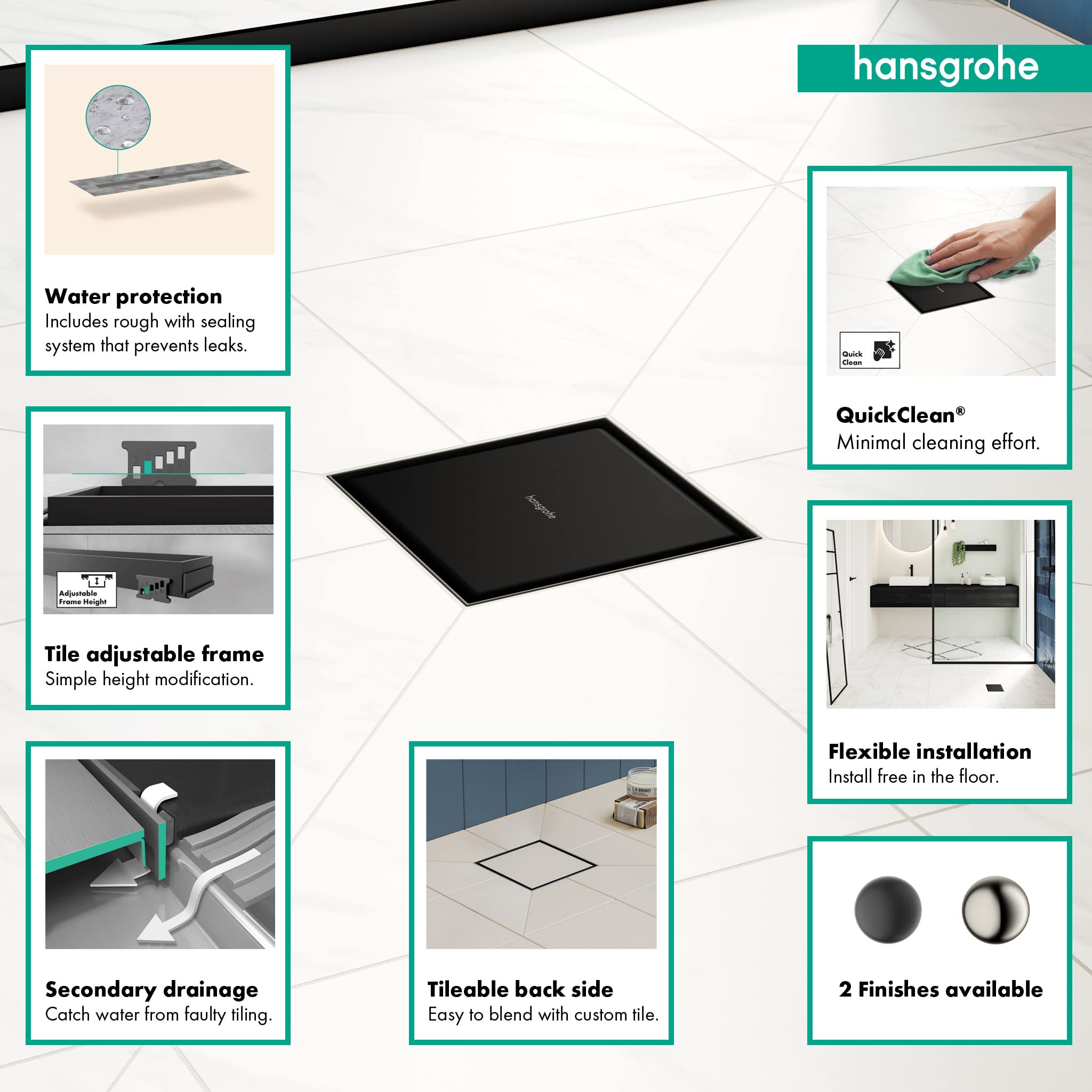 Open Box - Hansgrohe 56134671 - Shower Drains Showers