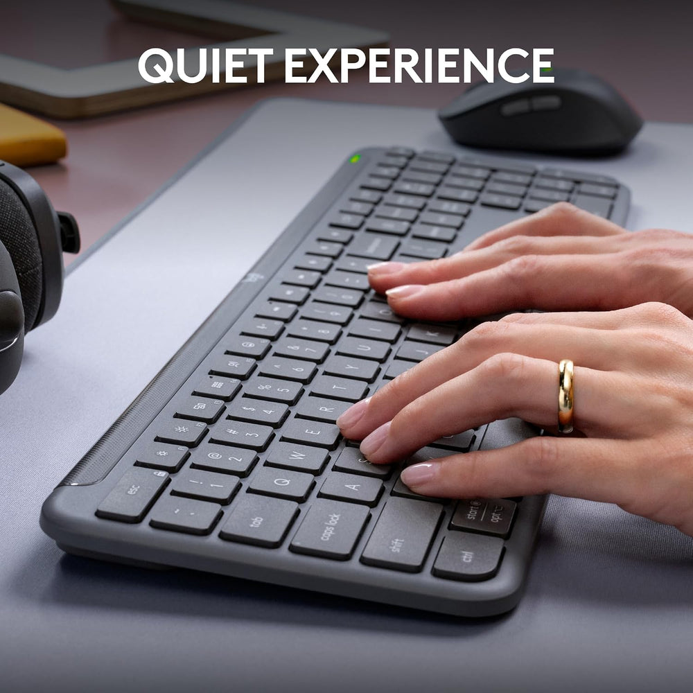 Used - Signature Slim Wireless Keyboard and Mouse Combo MK955-OFF WHITE-US-2.4GHZ/BT-N/A-CAN-215