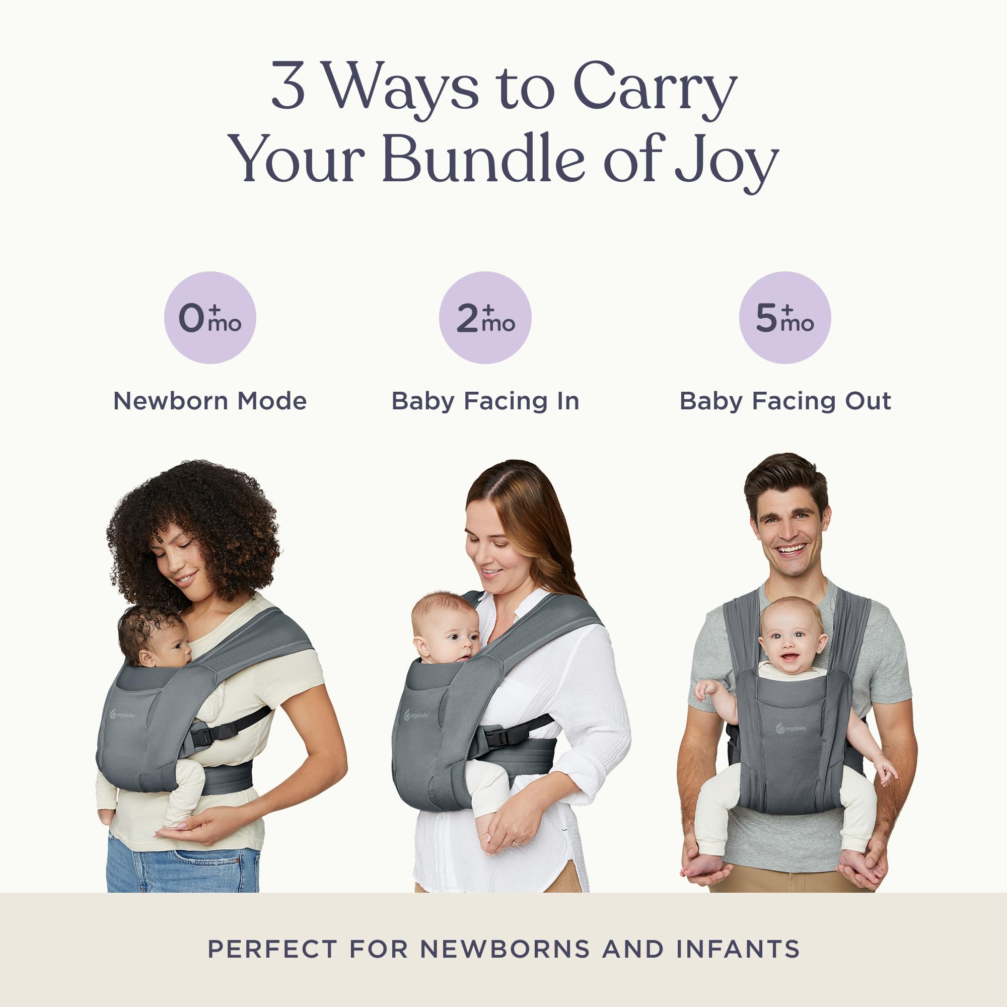 Ergobaby Bcemasamblk Baby Carrier - Washed Black