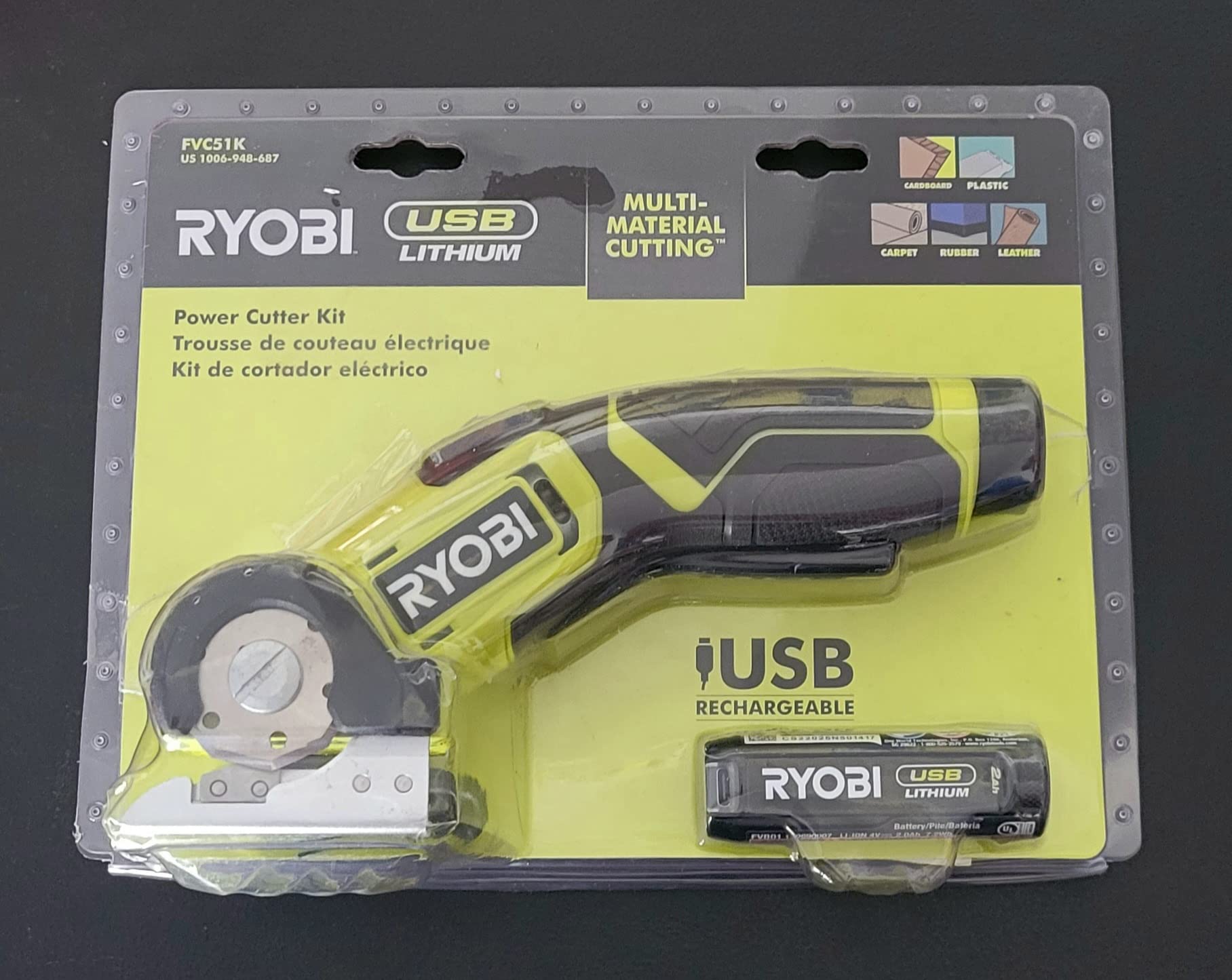 Open Box -  RYOBI USB Lithium Power Cutter Kit