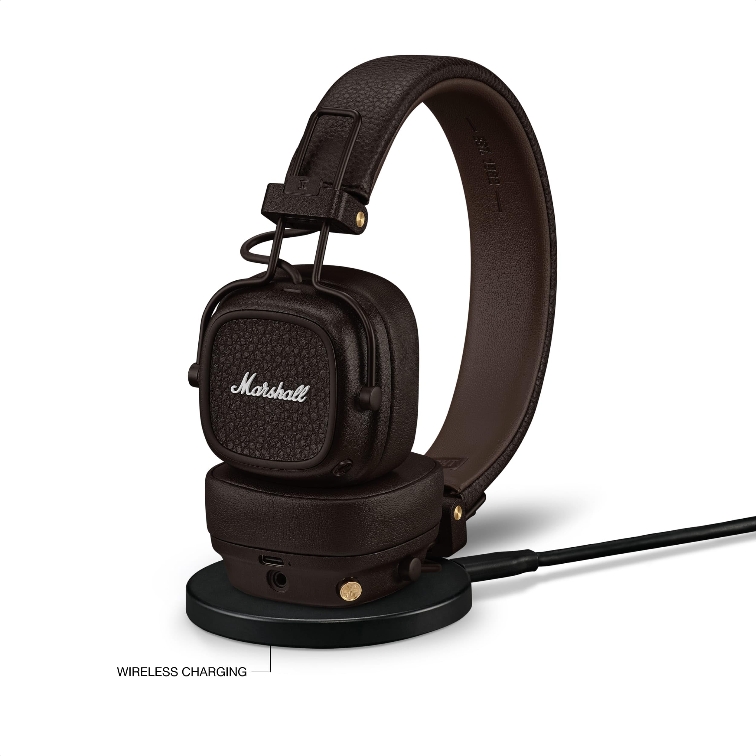 Certified Refurbished - Marshall Major V On-Ear Wireless Bluetooth Headphones (Brown) MarshallBullseye Deals