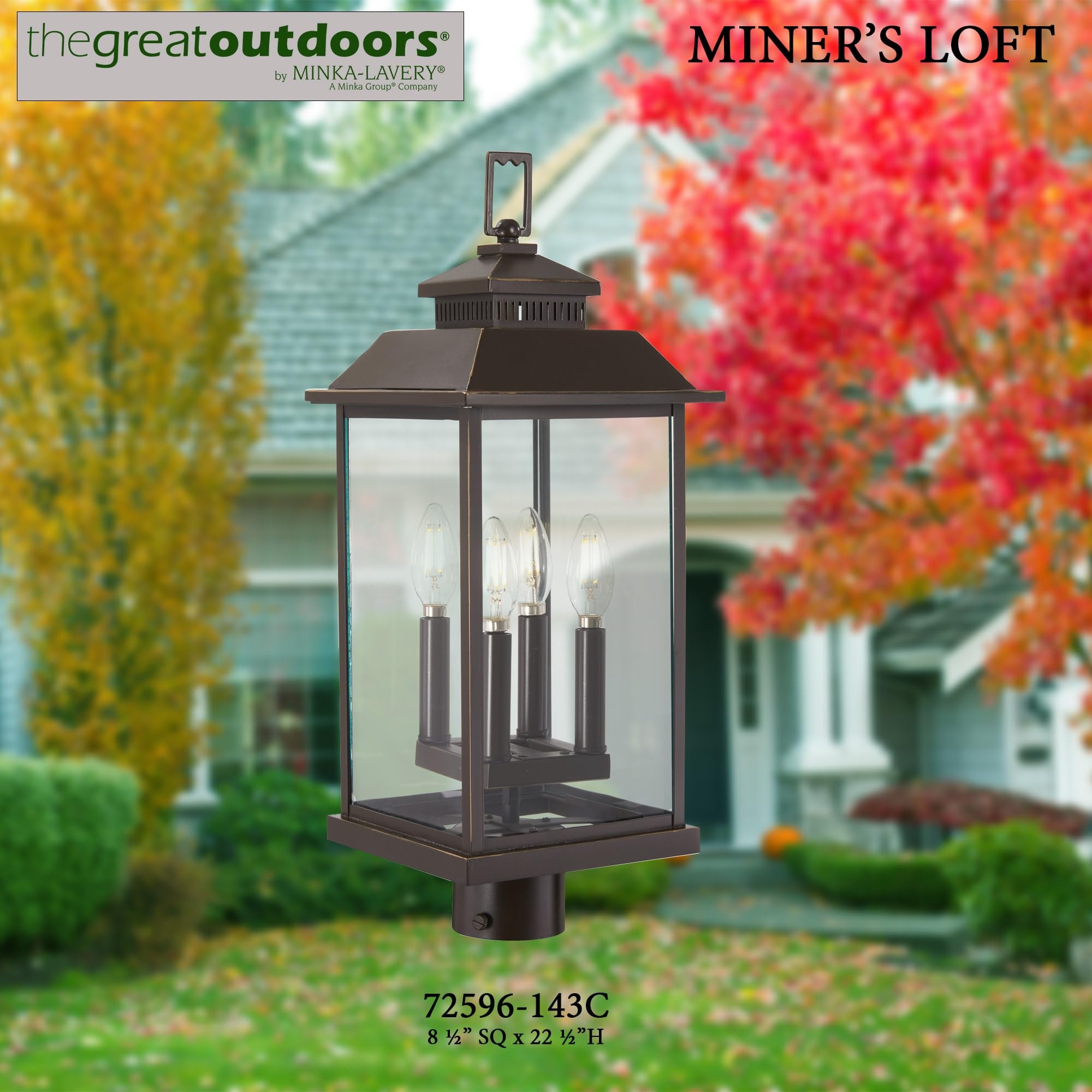 Open Box - The Great Outdoors 72596-143C - Post Lights Outdoor Lighting