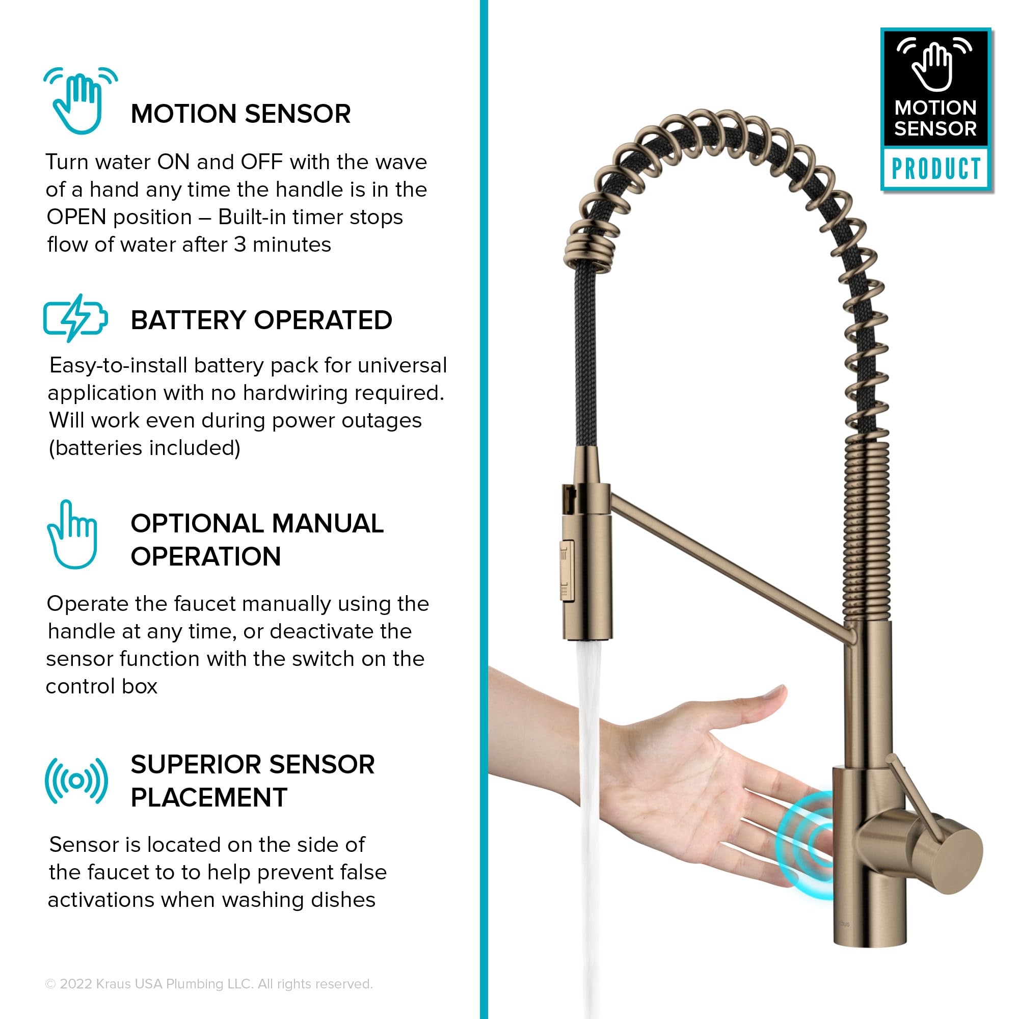 Open Box - Kraus KSF-2631SFACB - Kitchen Faucet