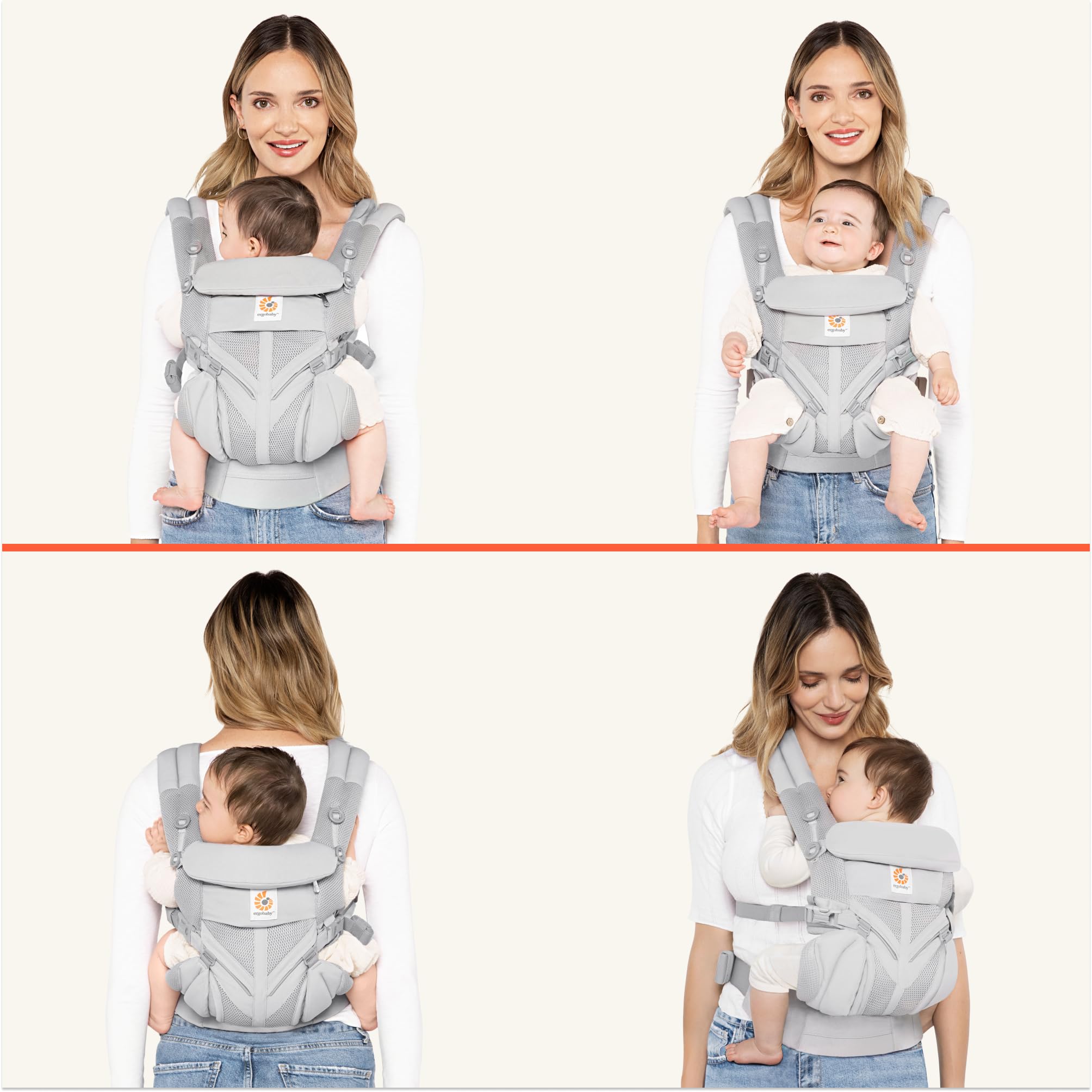 Ergobaby Omni 360 Mesh Baby Carrier - Pearl Grey