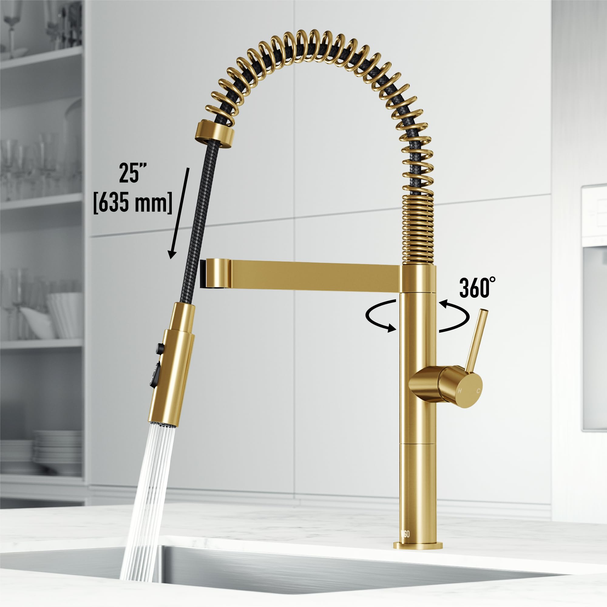 Open Box - Vigo VG02052MG - Kitchen Faucet