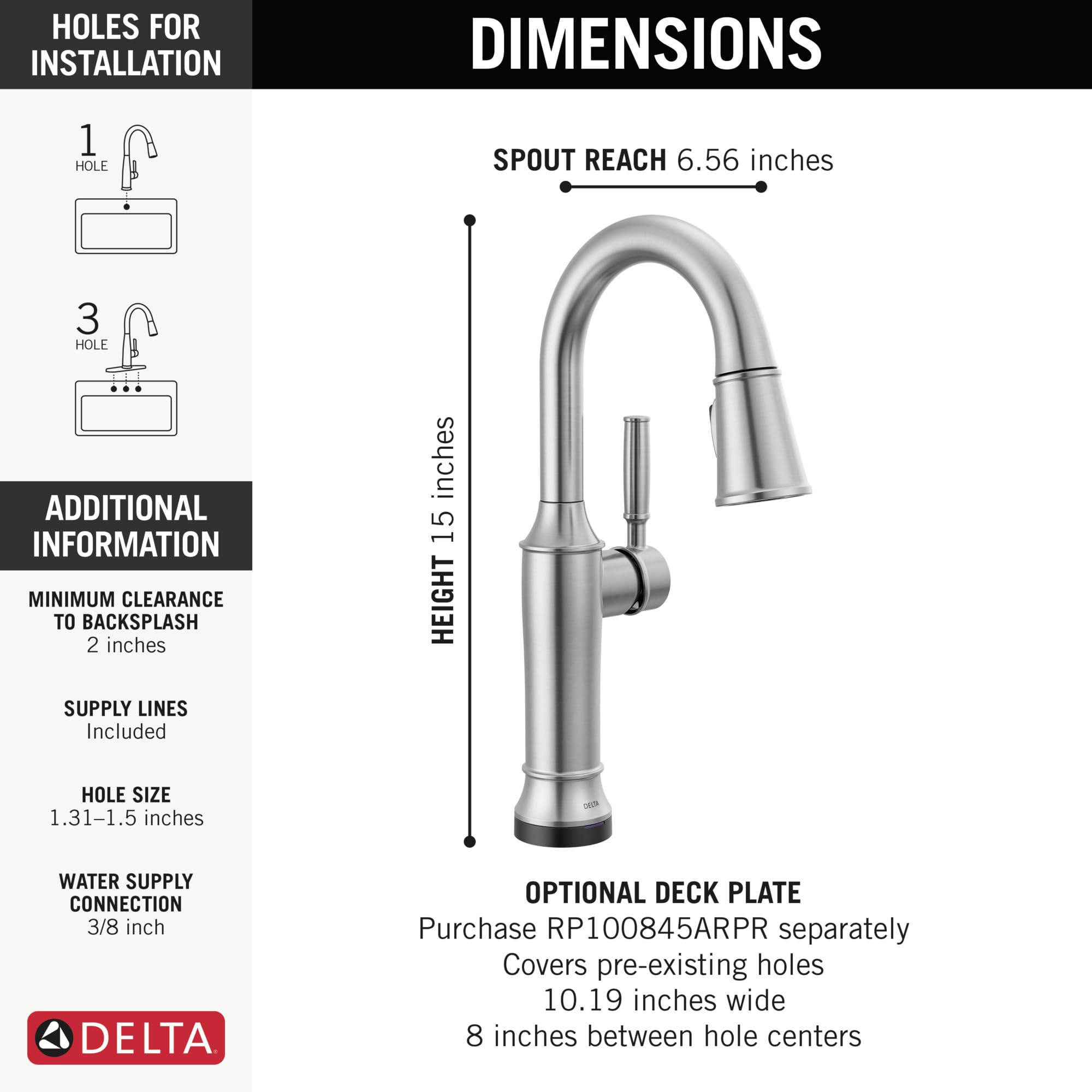 Open Box - Delta 9984TL-AR-PR-DST - Kitchen Faucet