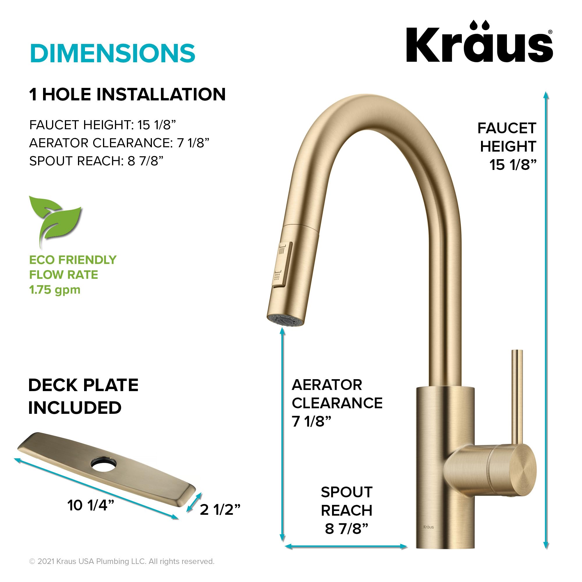 Open Box - Kraus KPF-2620SFACB - Kitchen Faucet