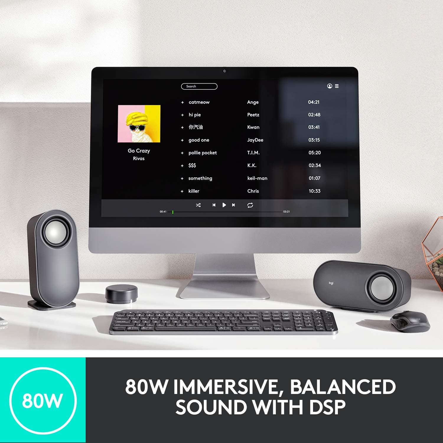 Refurbished - Z407 Bluetooth computer speakers with subwoofer and wireless control-GRAPHITE-BT-PLUGA- 980-001347