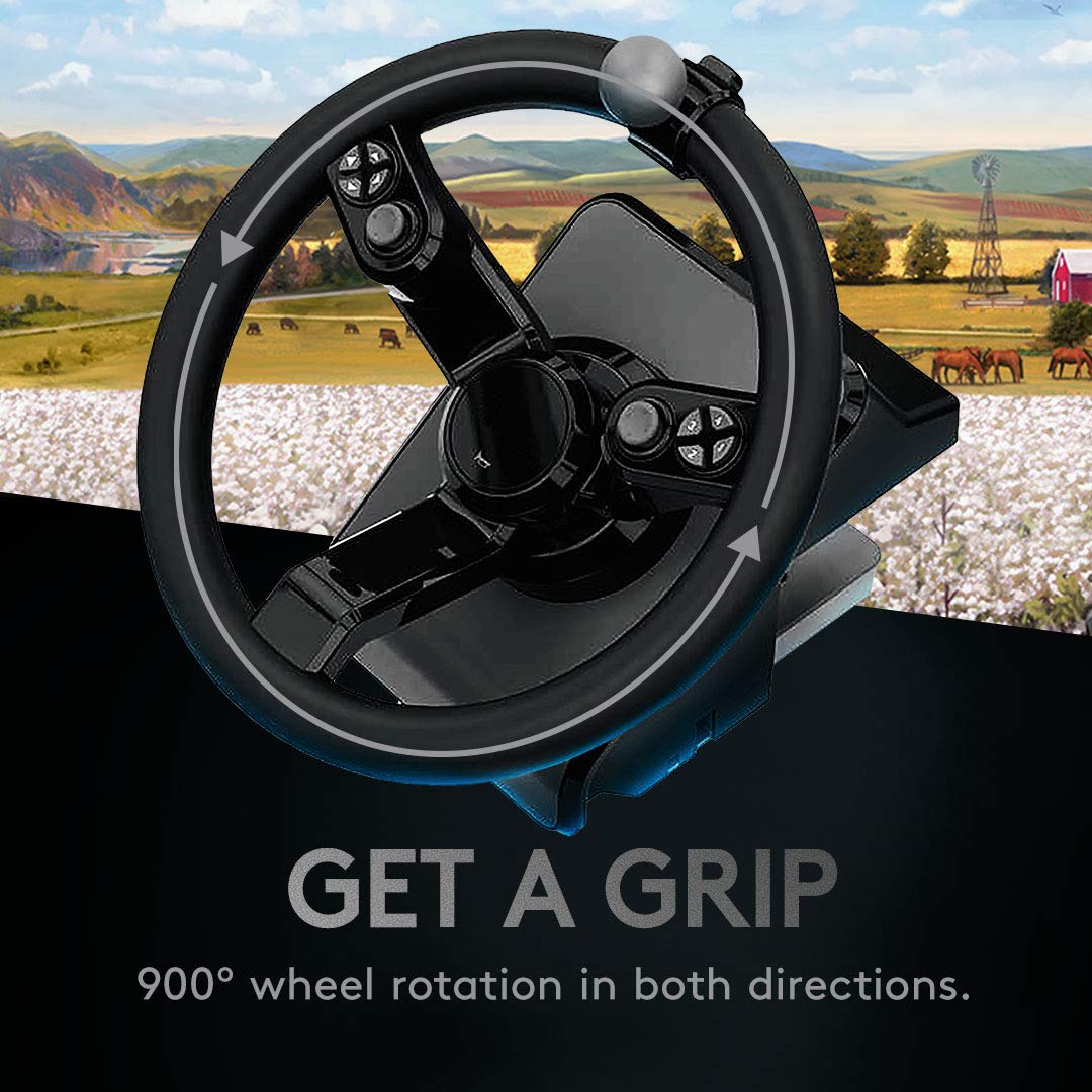 Refurbished - Logitech Heavy Equipment Bundle - Wheel and pedals set - wired - for PC